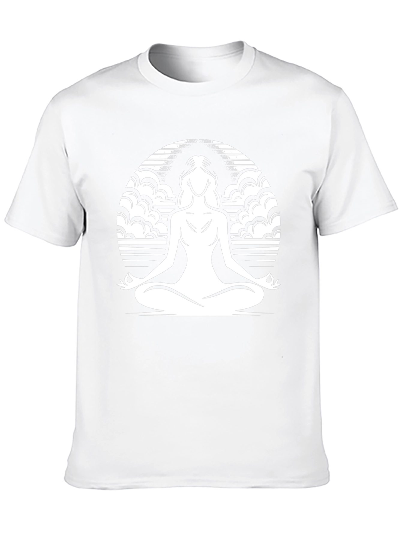 Zen Meditation Graphic T-Shirt - Relaxed Fit
