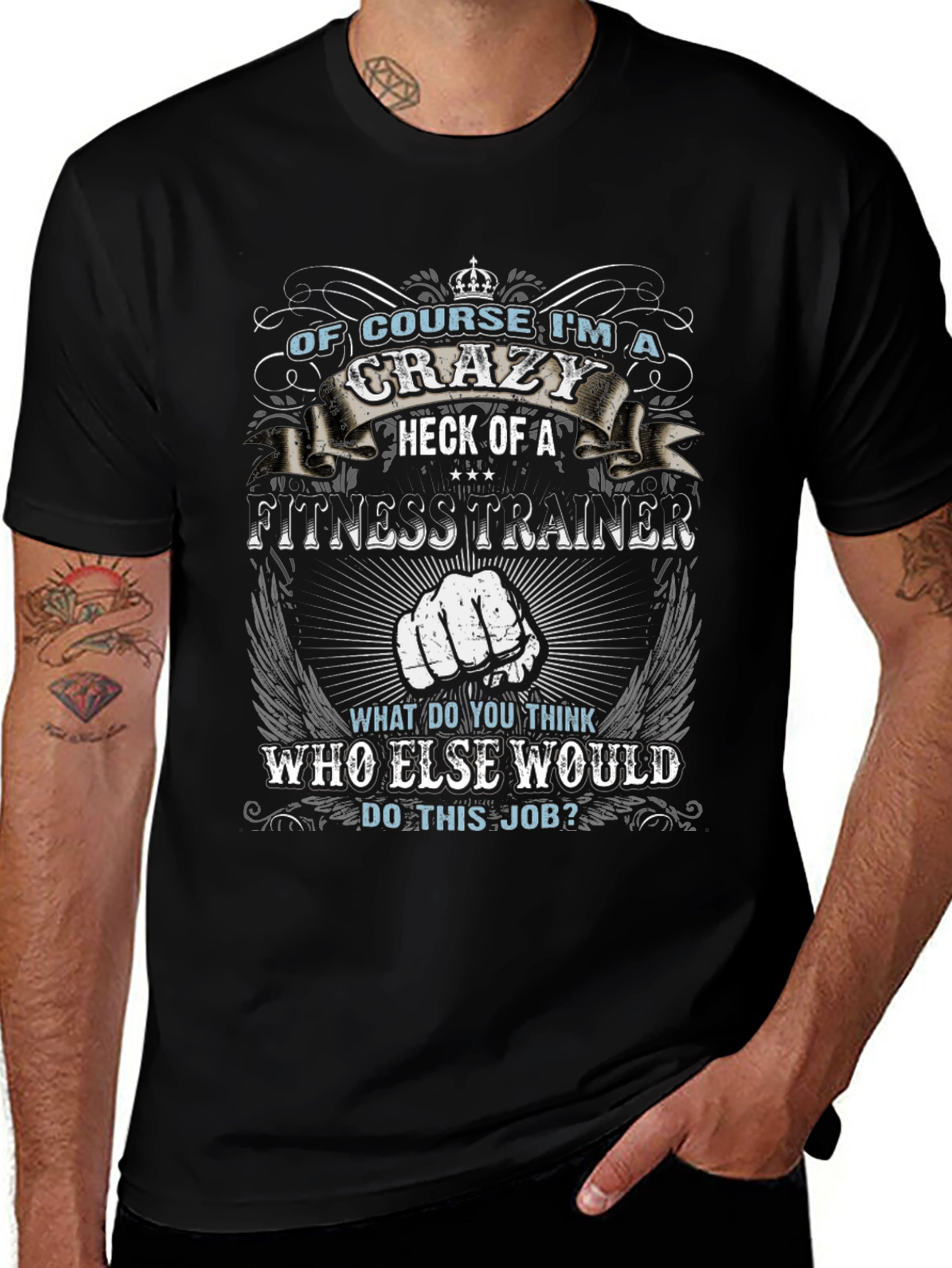 Crazy Fitness Trainer T-Shirt