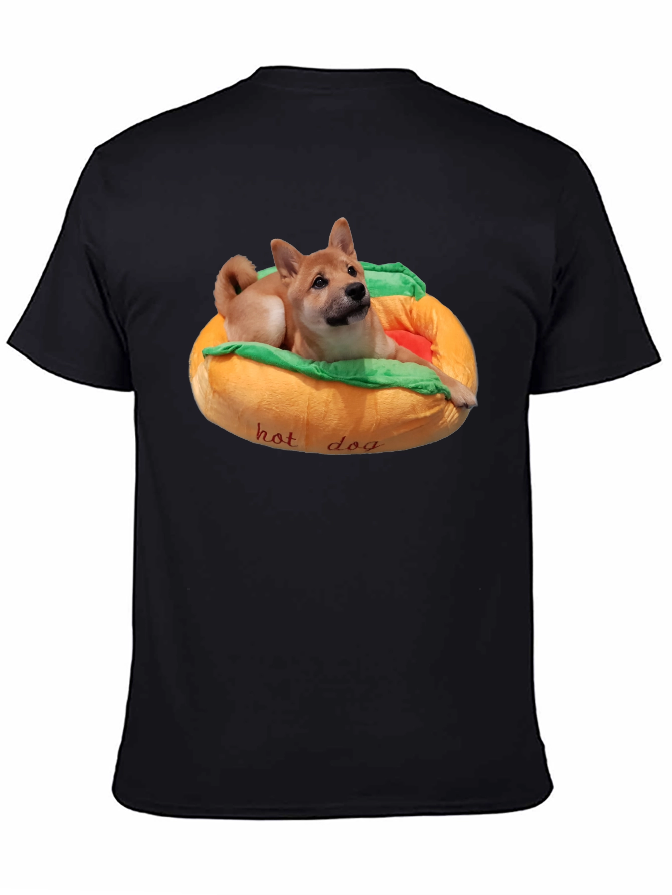 Dog in Hotdog Bed T-Shirt