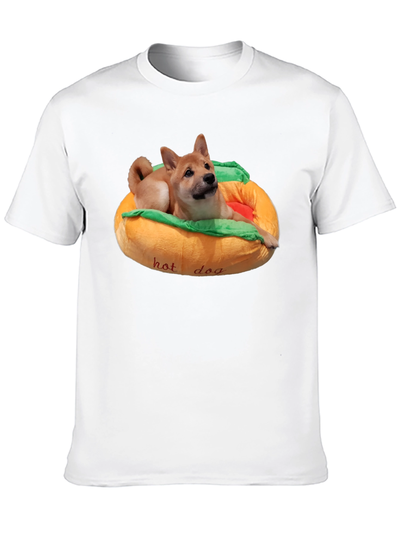 Dog in Hotdog Bed T-Shirt