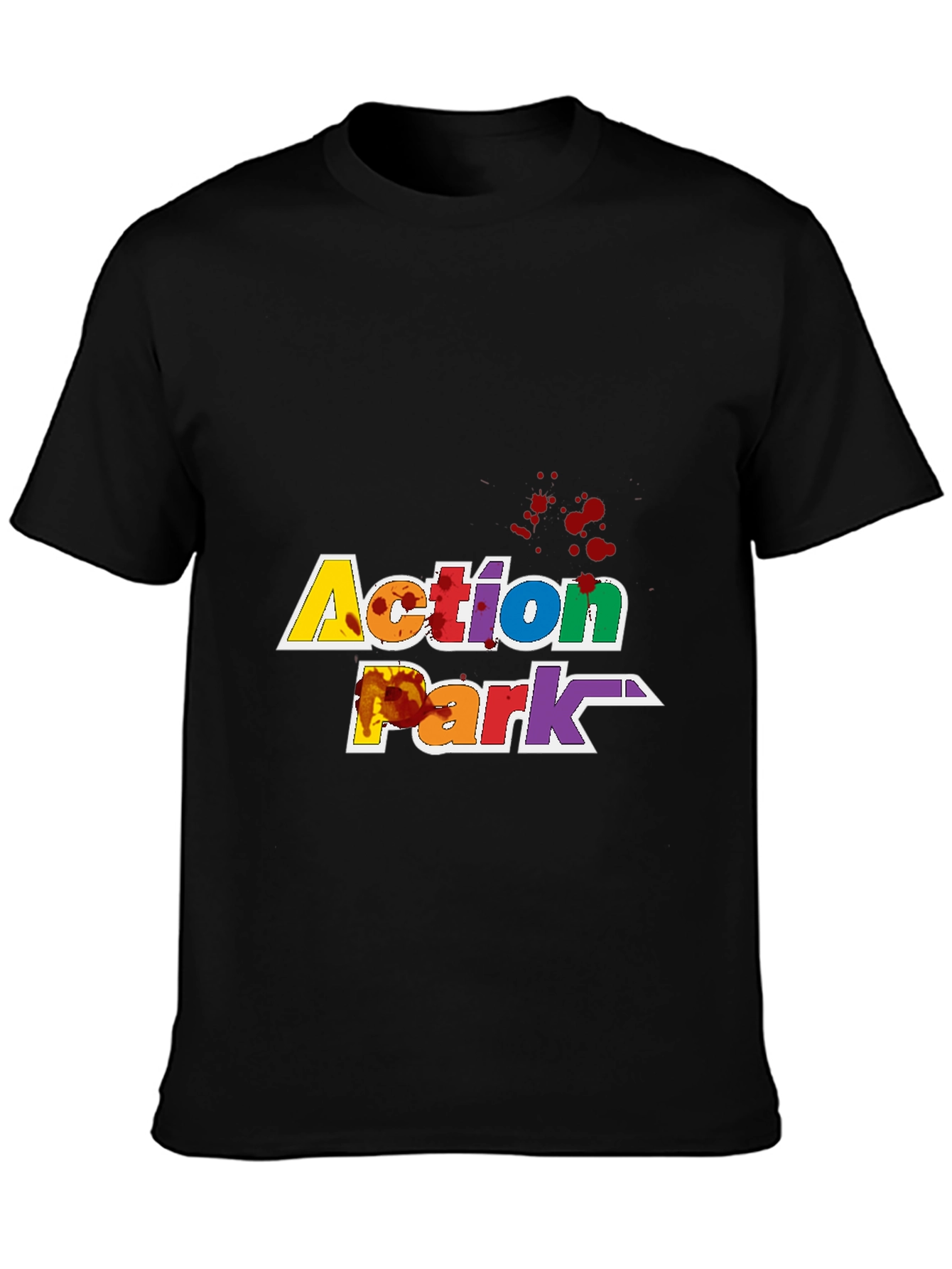 Action Park T-Shirt Black Graphic Tee