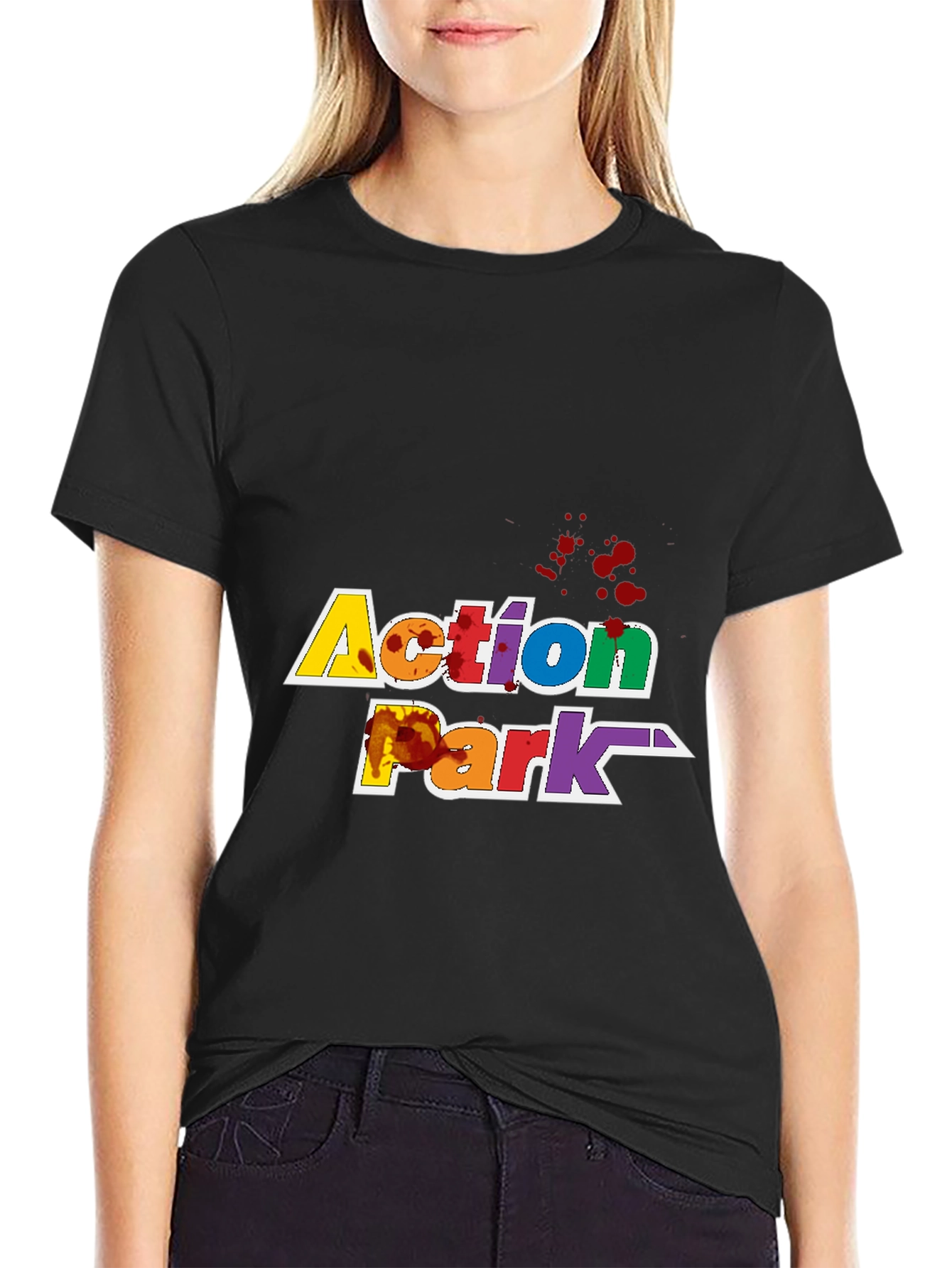 Action Park T-Shirt Black Graphic Tee