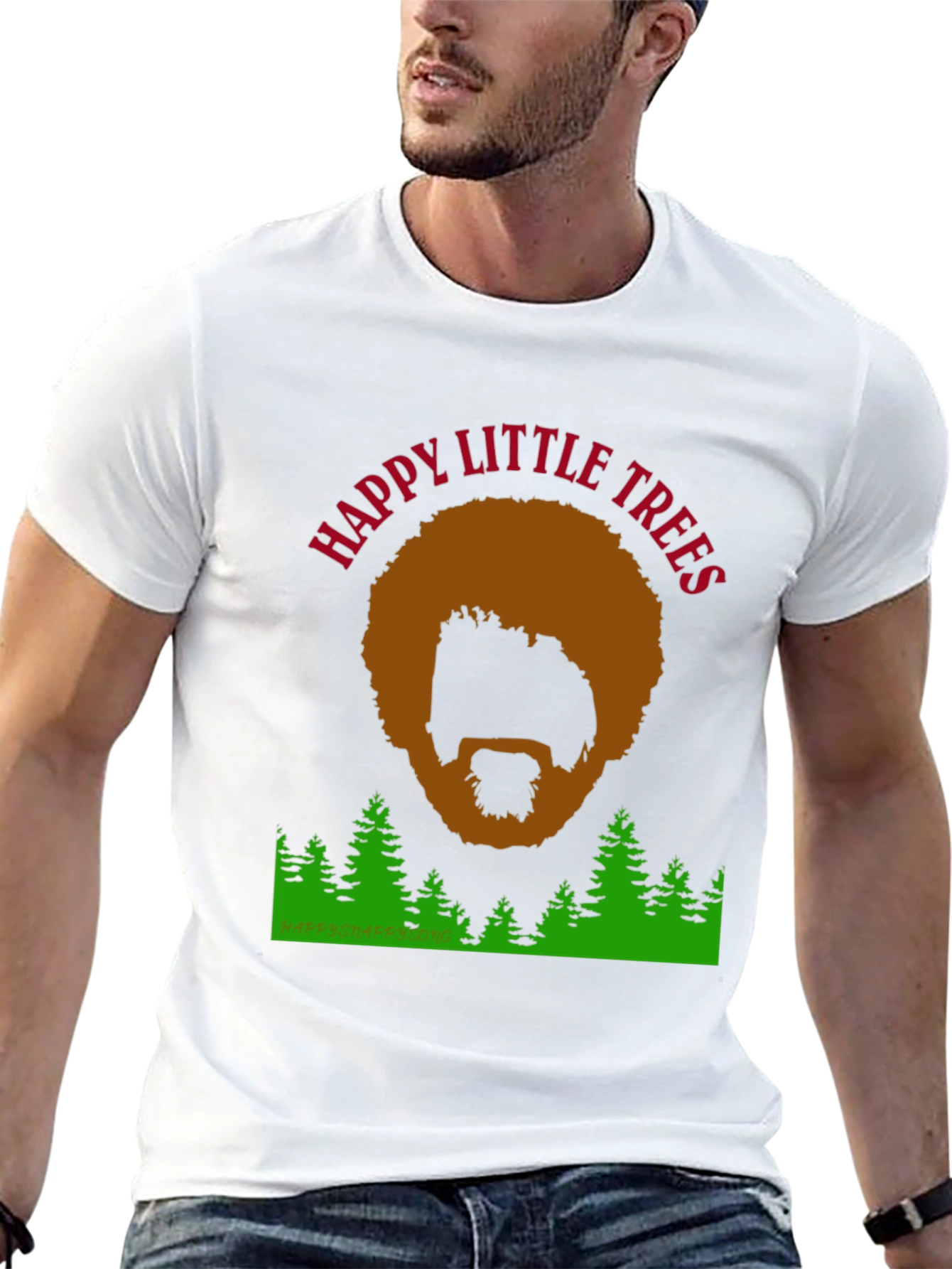 Happy Little Trees Graphic T-Shirt