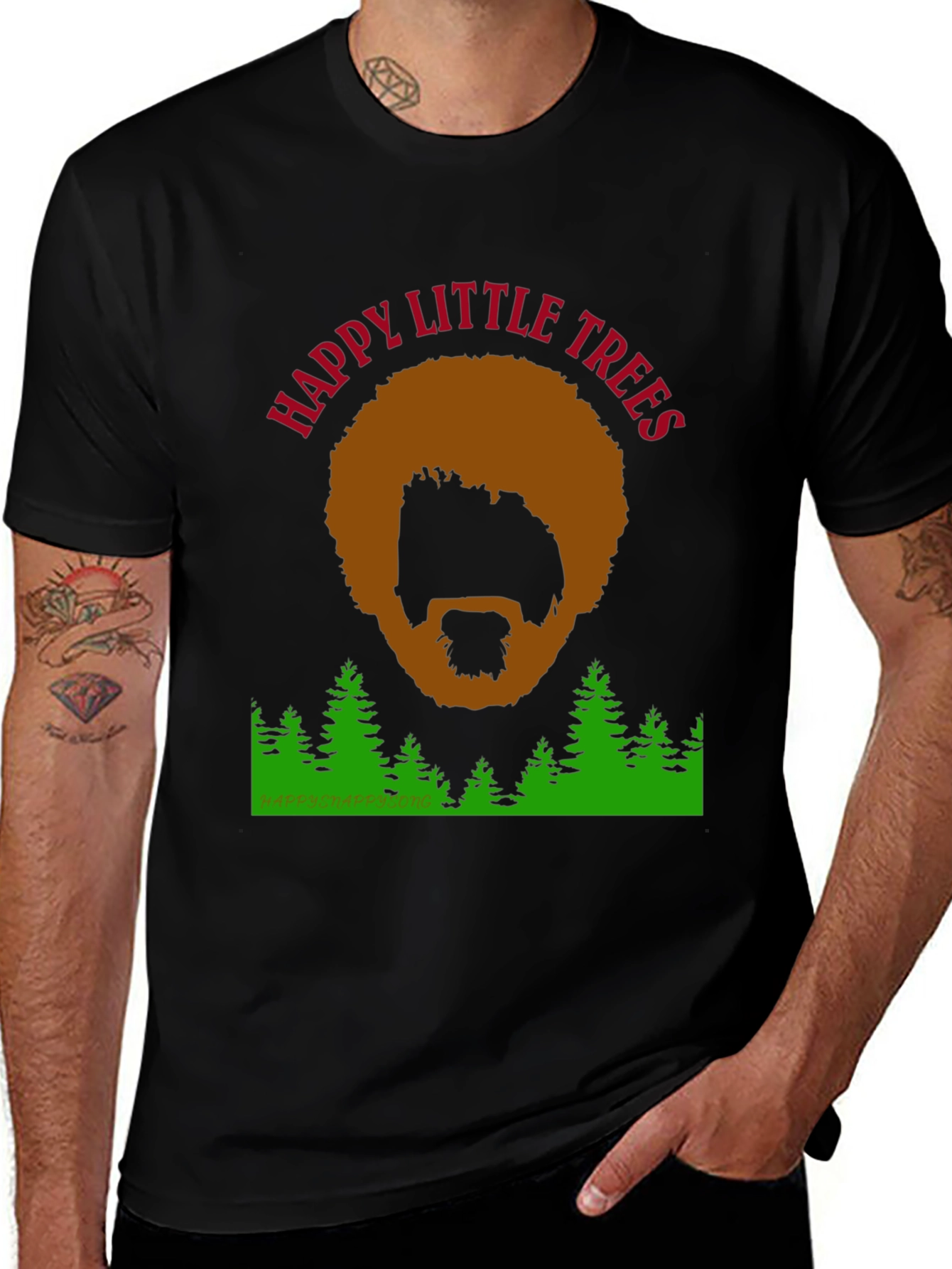 Happy Little Trees Graphic T-Shirt
