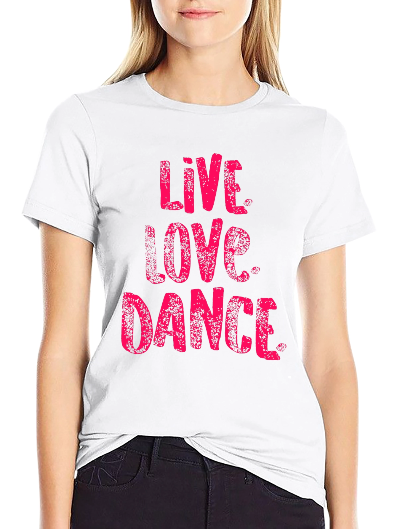 Live Love Dance Black Graphic T-Shirt