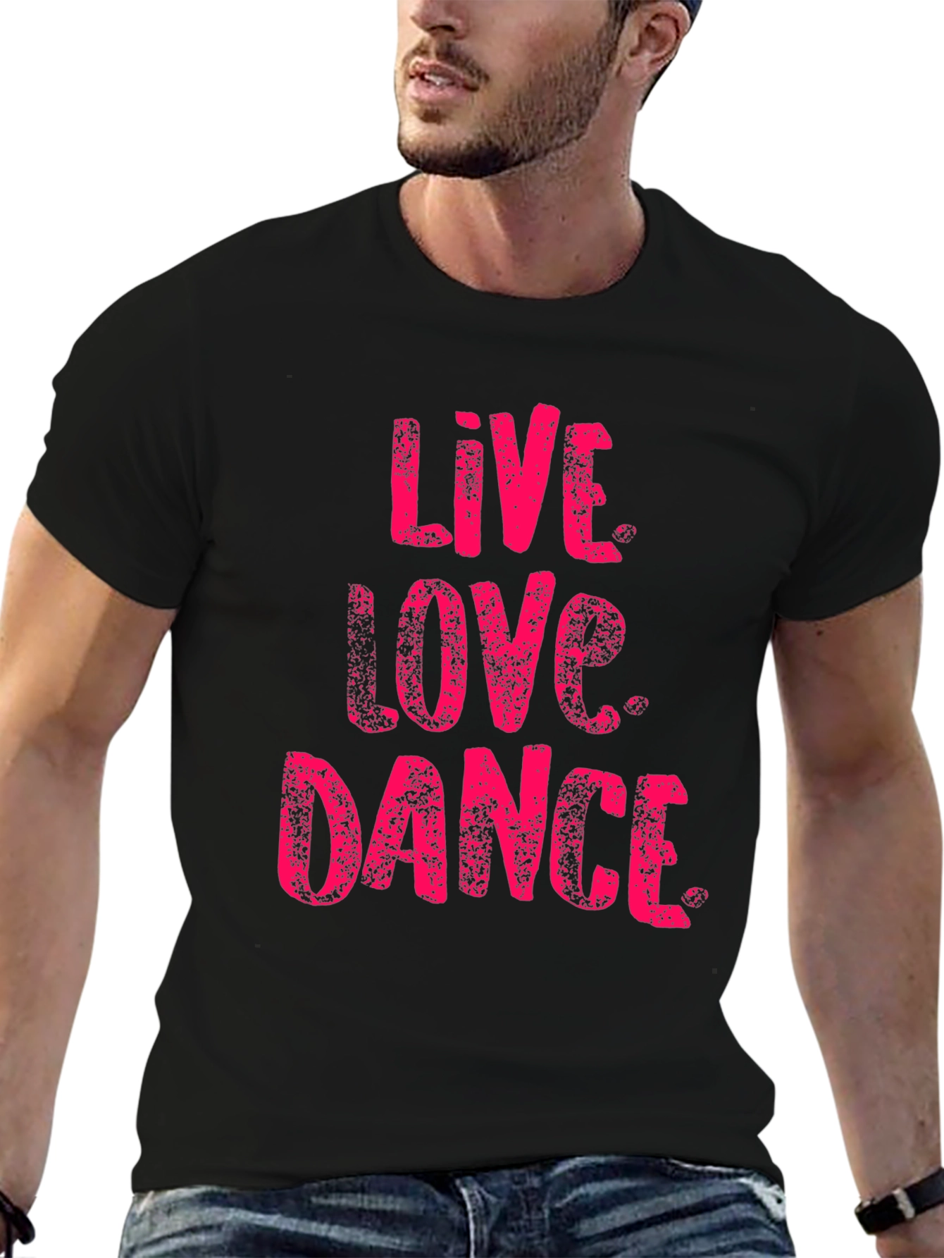 Live Love Dance Black Graphic T-Shirt