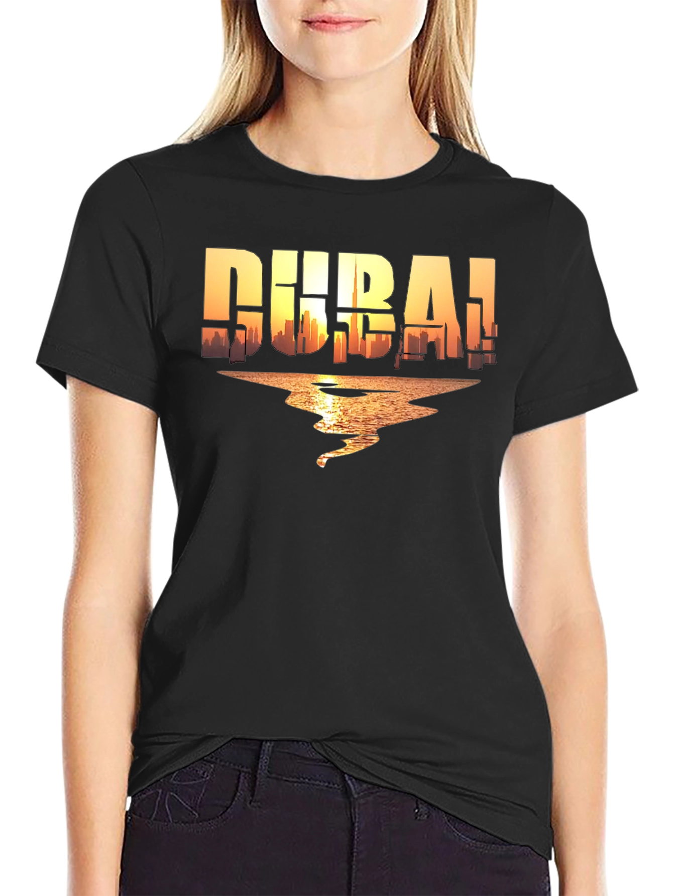 Dubai Graphic T-Shirt - Skyline Design Stylish City Apparel