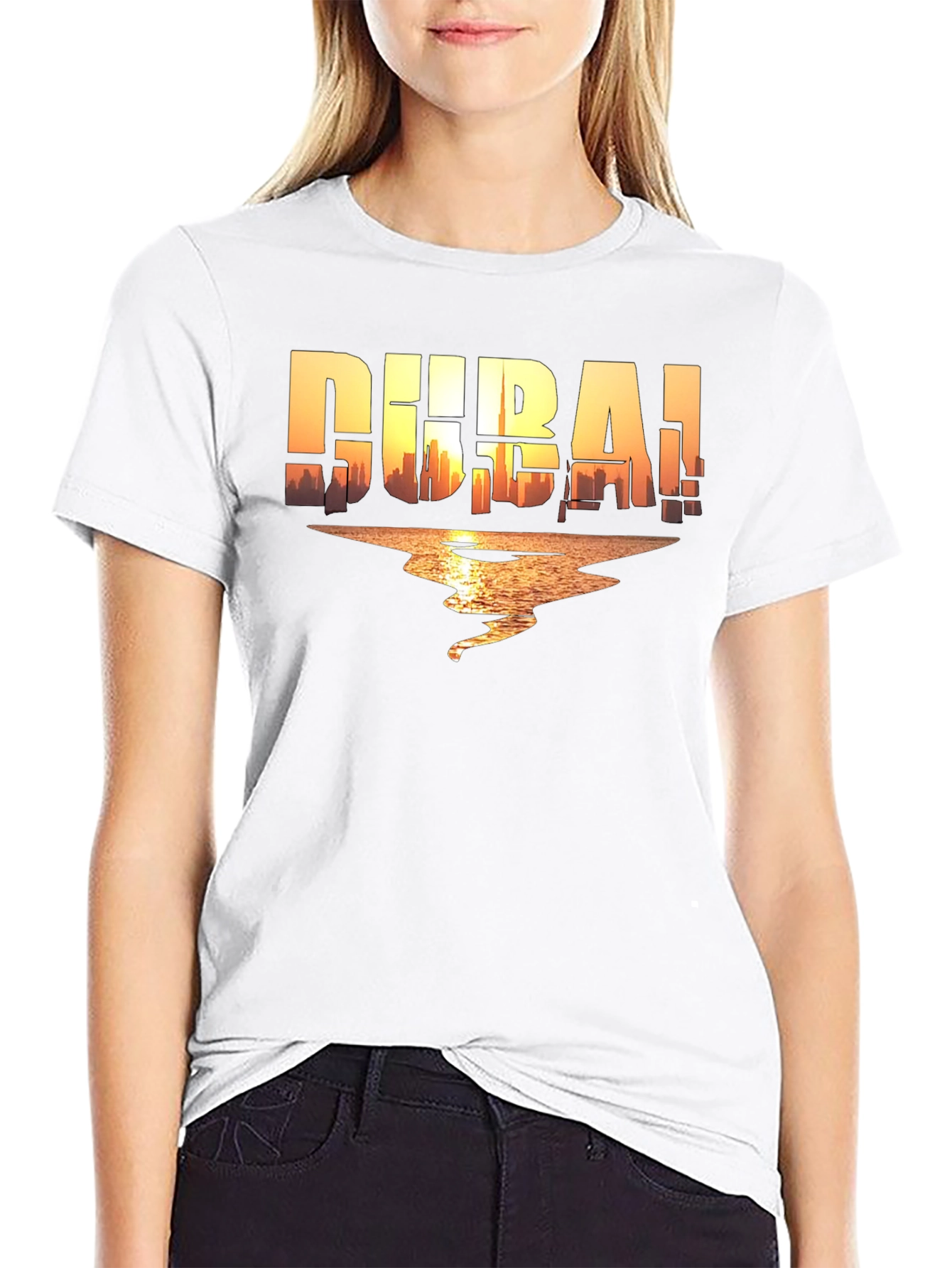 Dubai Graphic T-Shirt - Skyline Design Stylish City Apparel