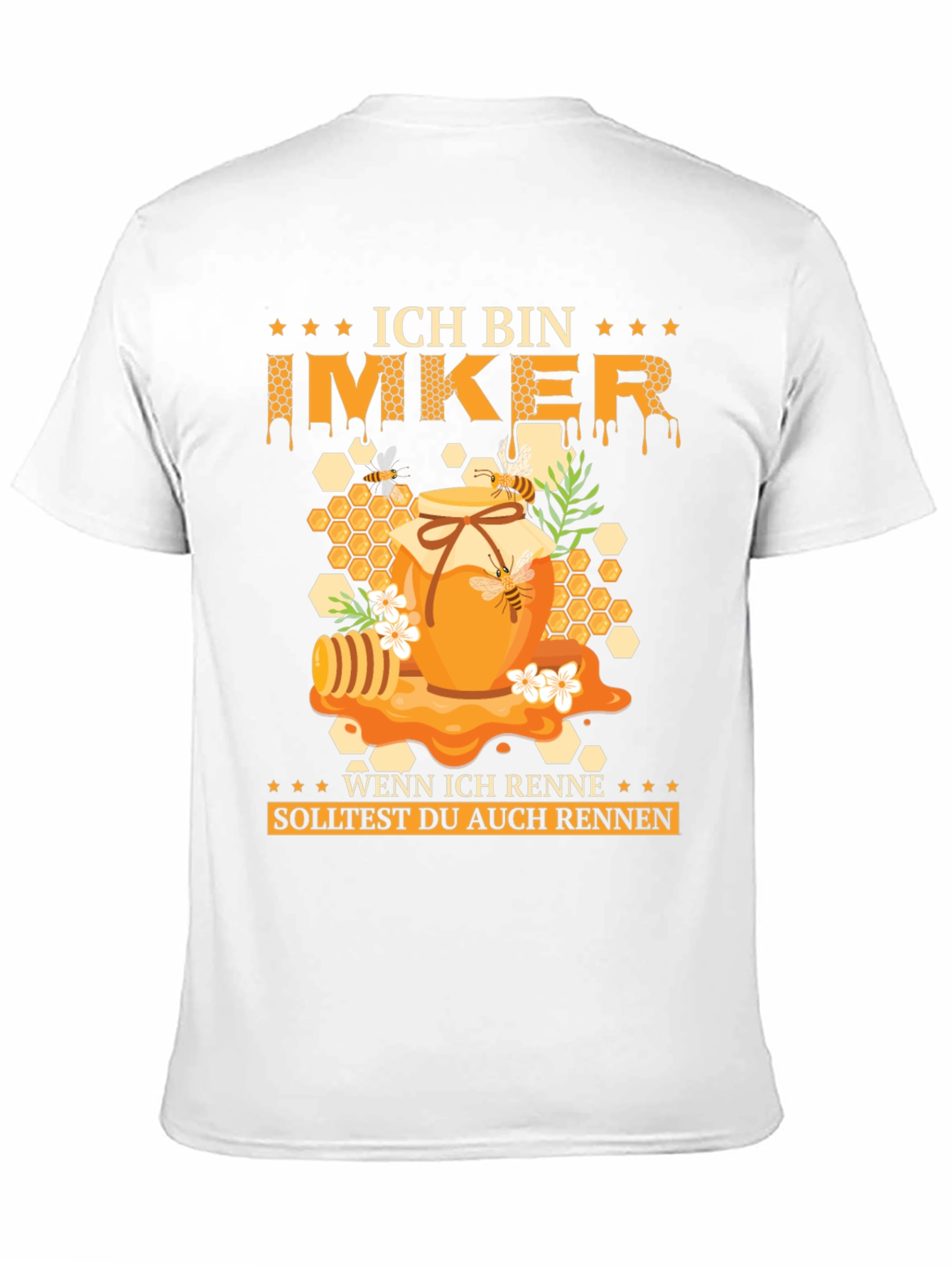 Ich Bin Imker T-Shirt - Honeycomb Bee Design