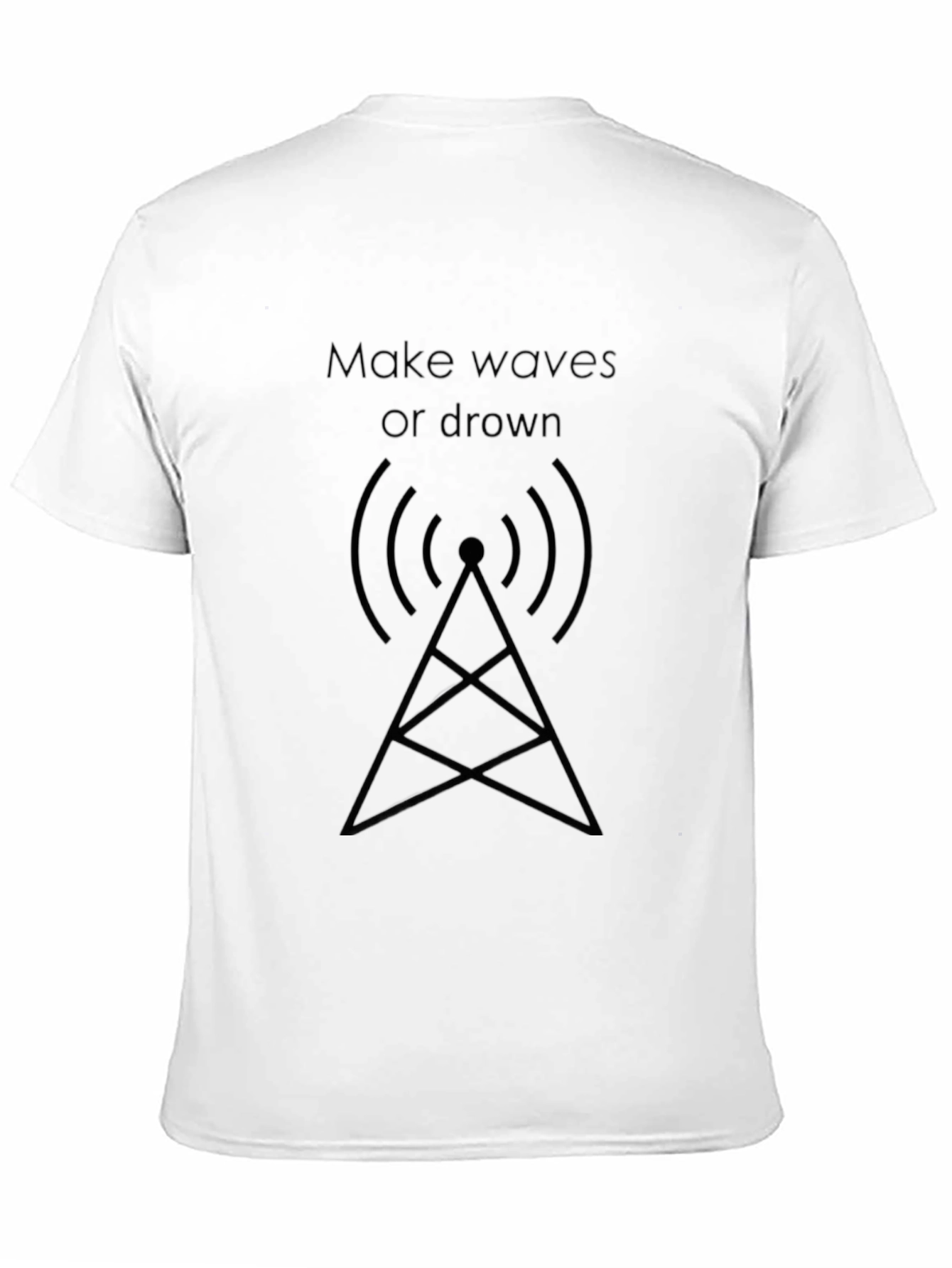 Make Waves T-Shirt: Stylish Mens Black Tee