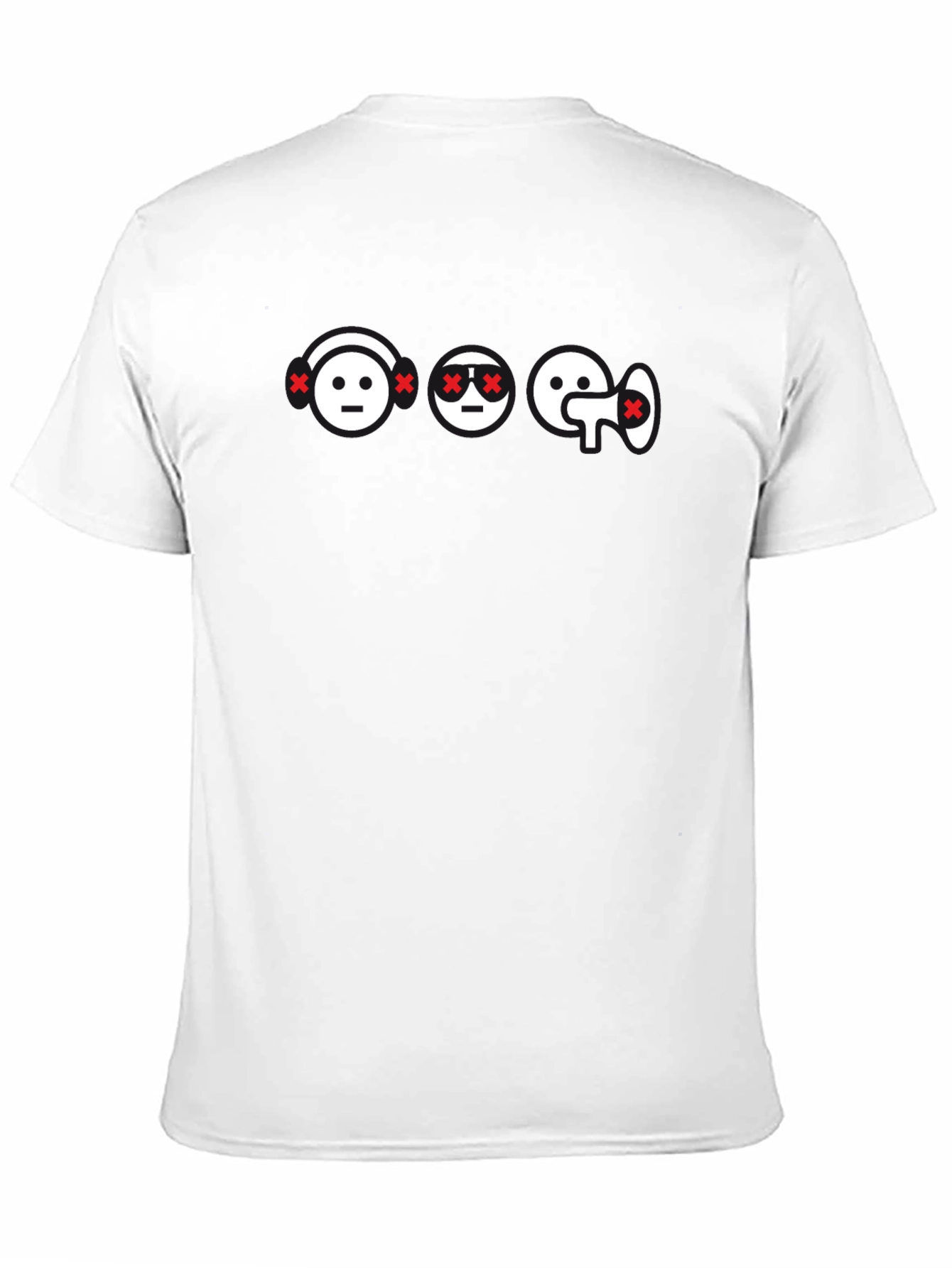 Emoji T-Shirt -  Black Crew Neck Graphic Tee