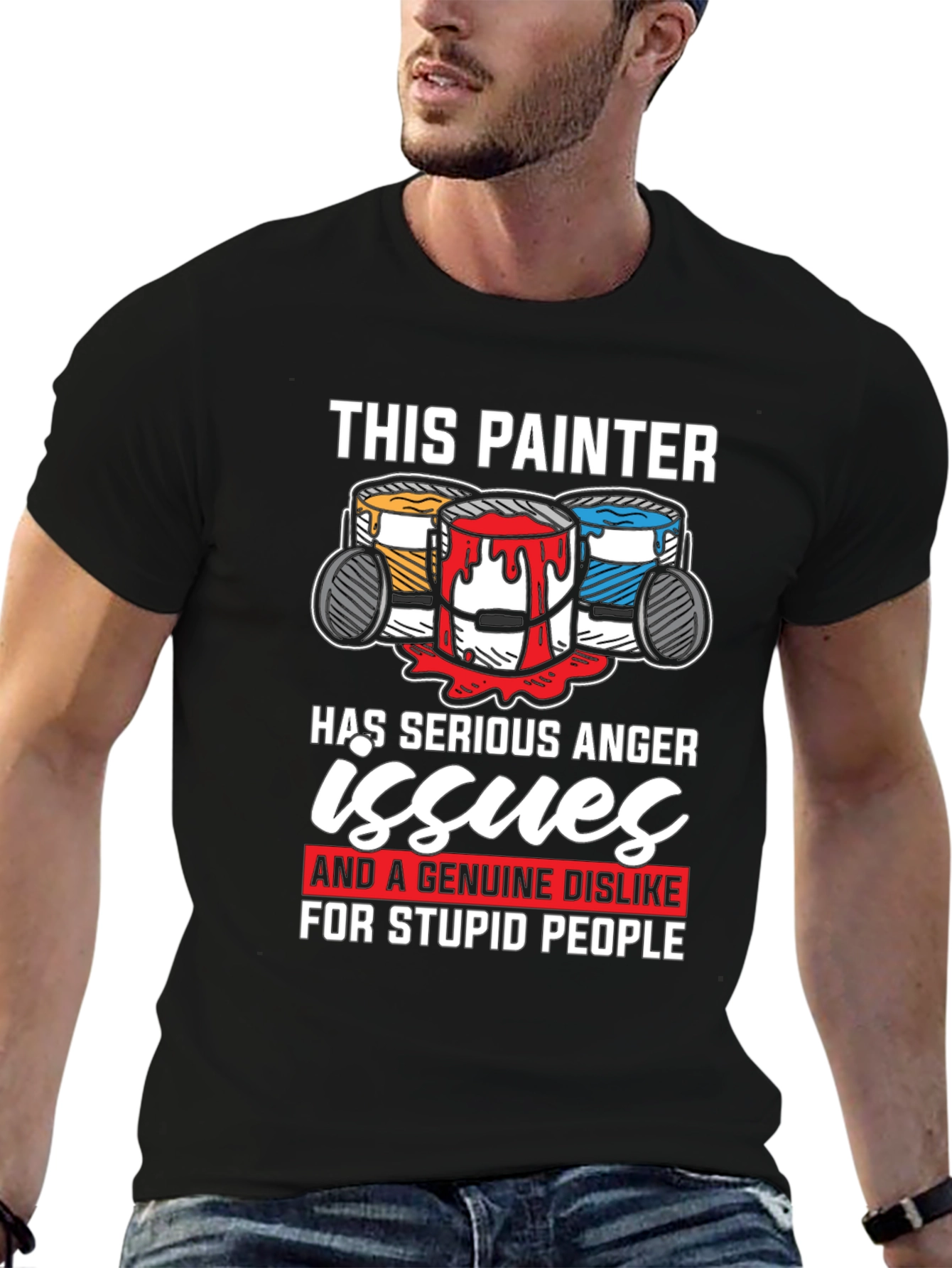 Painter Anger Issues Graphic T-Shirt