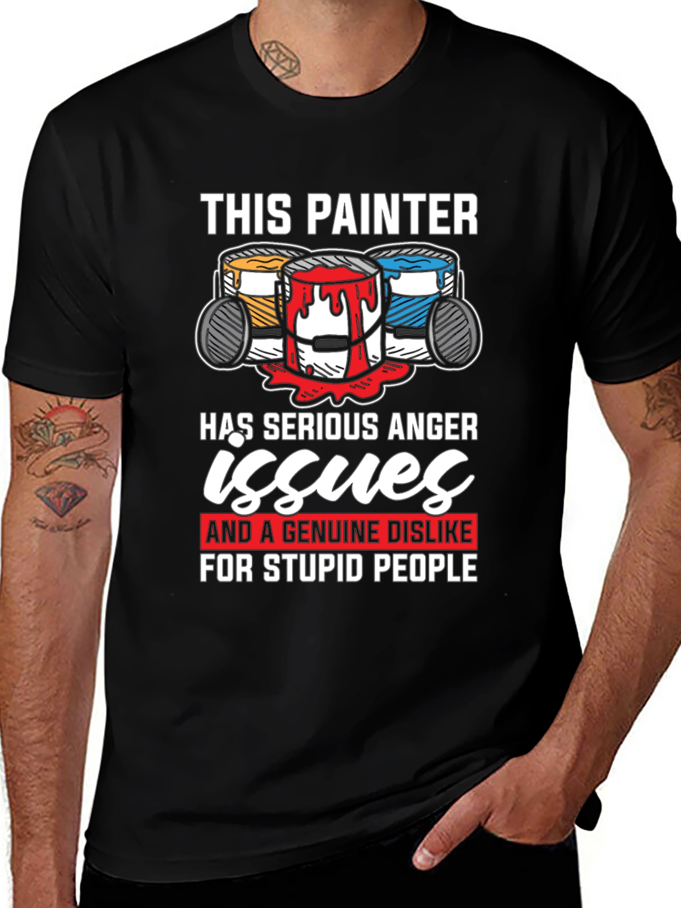 Painter Anger Issues Graphic T-Shirt