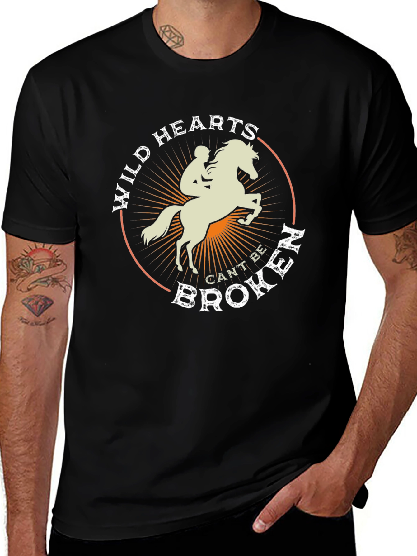 Wild Hearts Graphic Tee - Equestrian Style