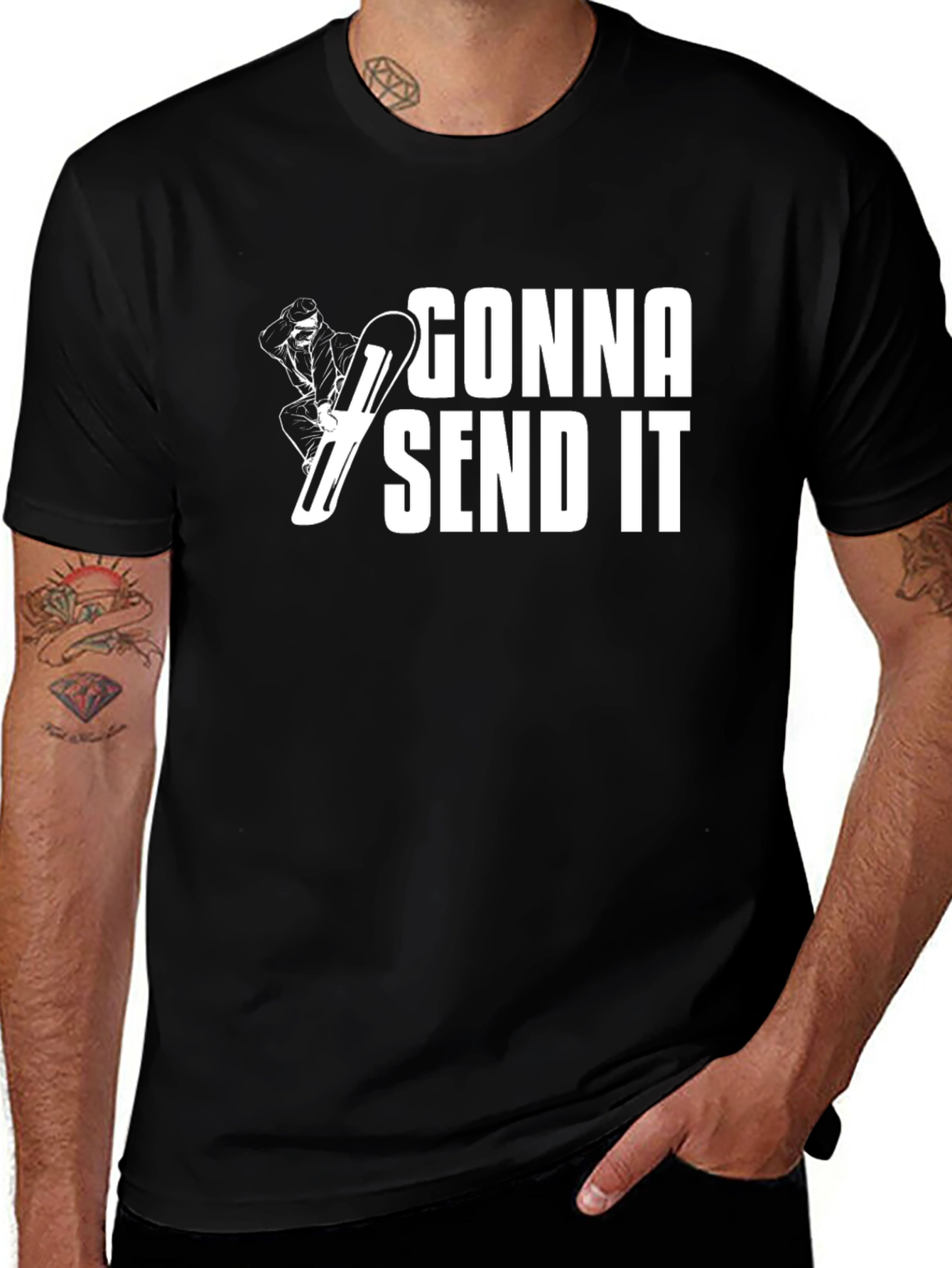 Gonna Send It T-Shirt - Snowboarder Graphic Tee