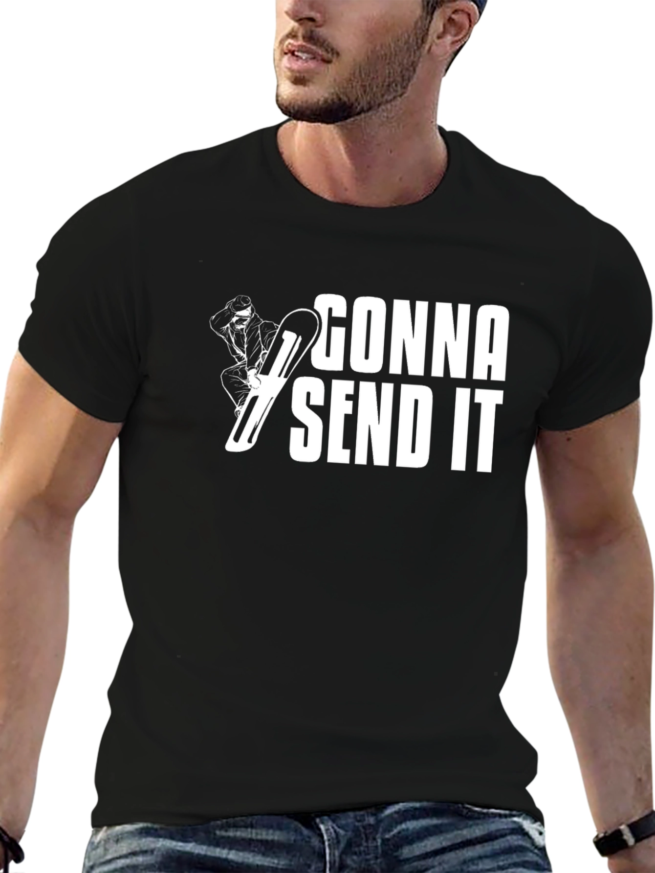 Gonna Send It T-Shirt - Snowboarder Graphic Tee