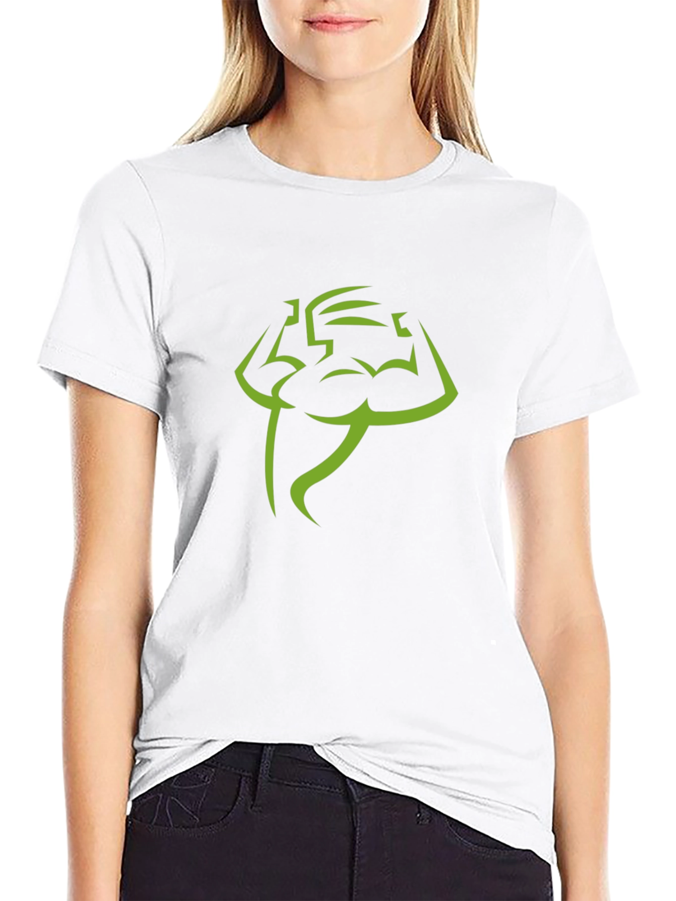 Muscle Man Black T-Shirt - Fitness Graphic Tee