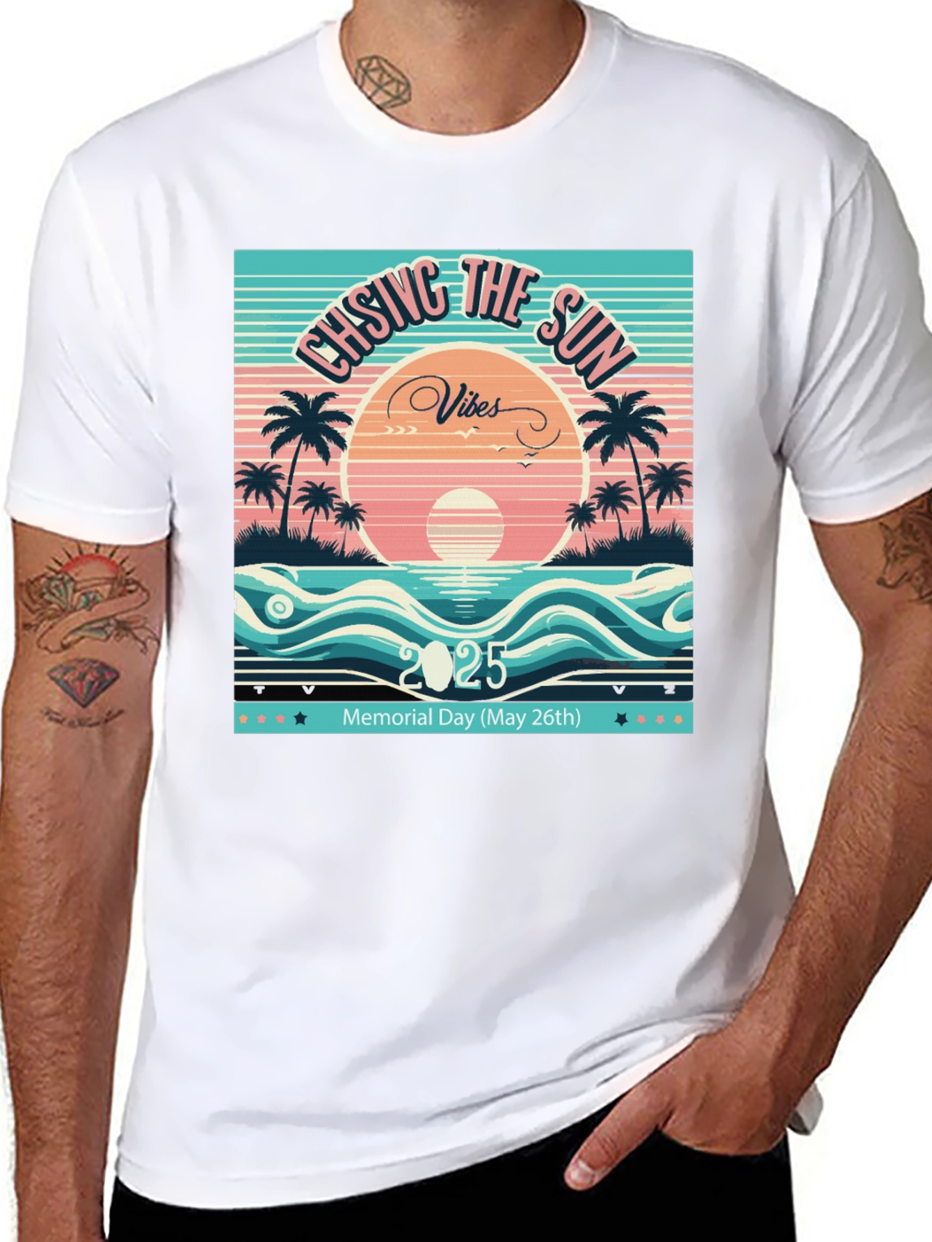 Chasing The Sun Vibes 2025 T-Shirt Memorial Day