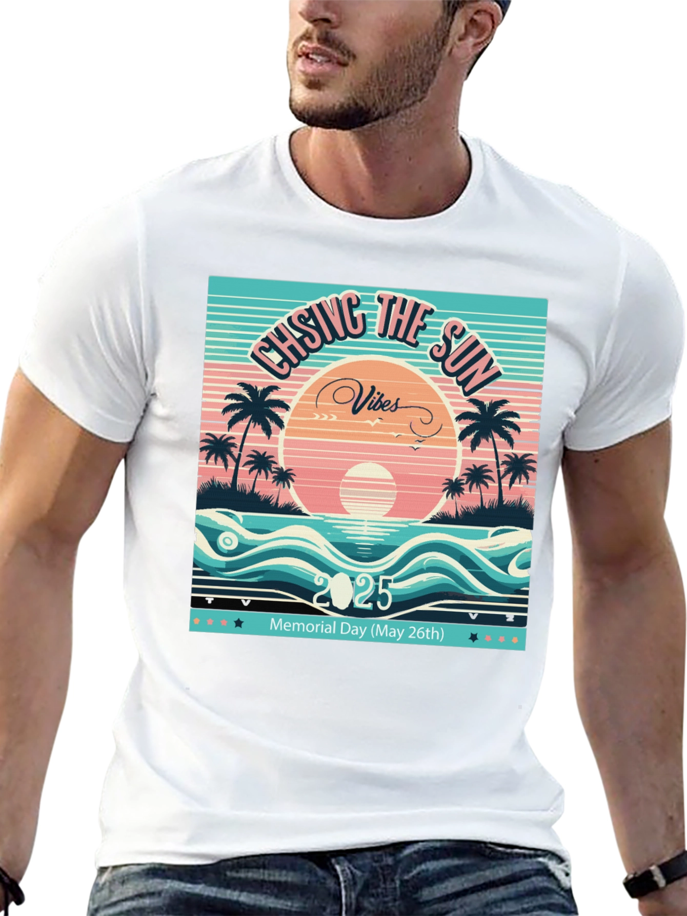 Chasing The Sun Vibes 2025 T-Shirt Memorial Day