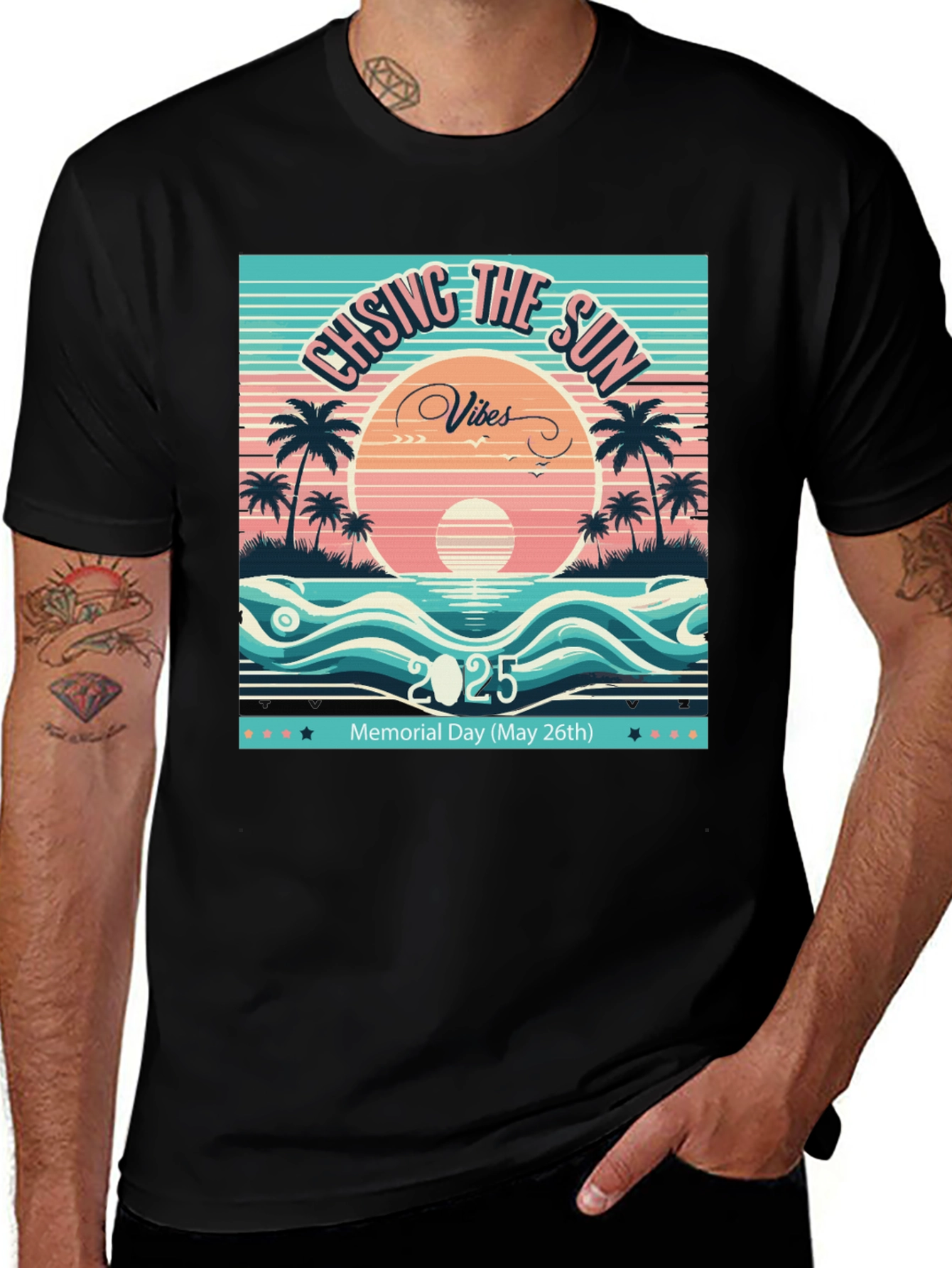 Chasing The Sun Vibes 2025 T-Shirt Memorial Day