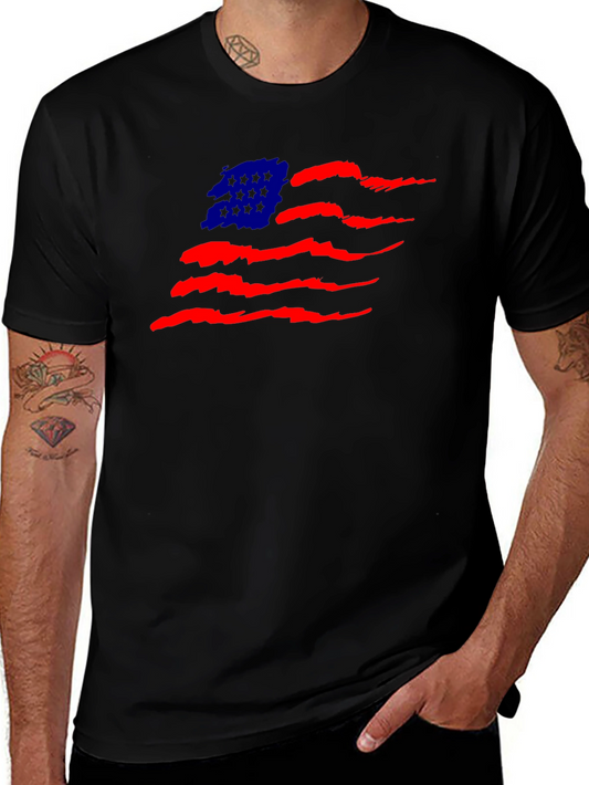 American Flag Graphic Tee - Patriotic Style