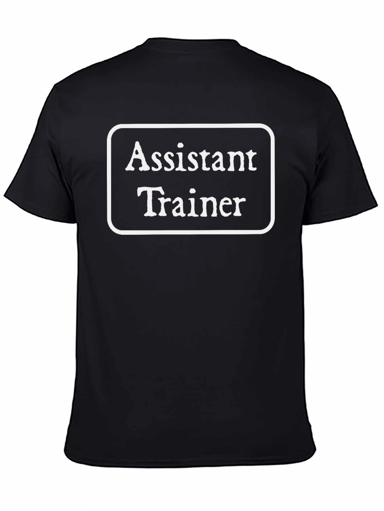 Assistant Trainer T-Shirt - Black Graphic Tee