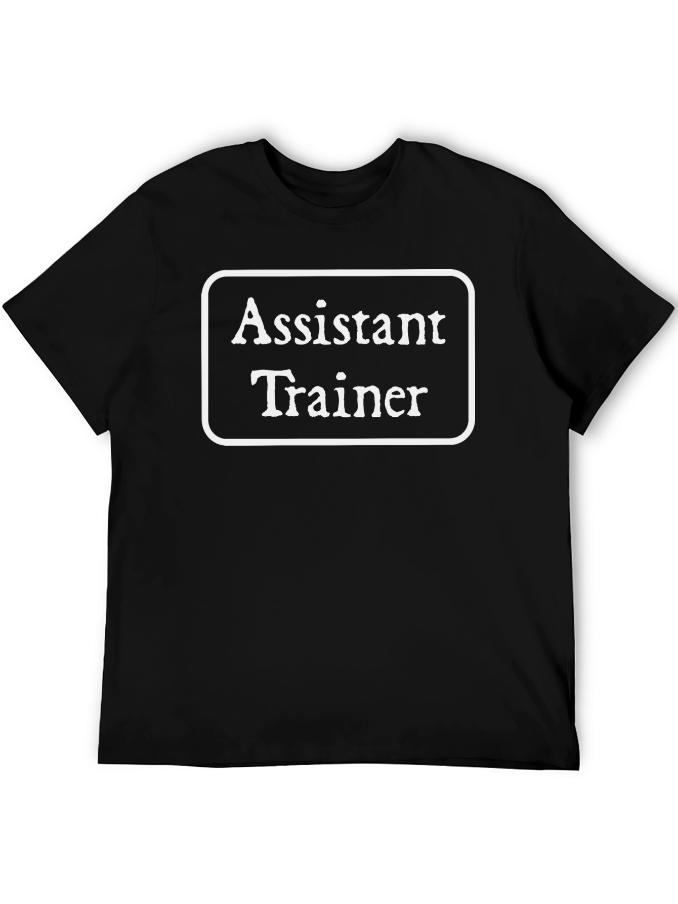 Assistant Trainer T-Shirt - Black Graphic Tee