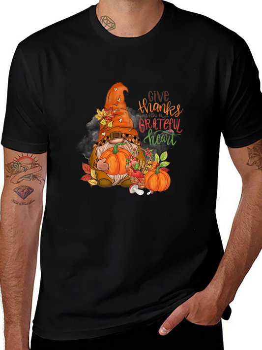 Give Thanks Gnome Graphic Tee