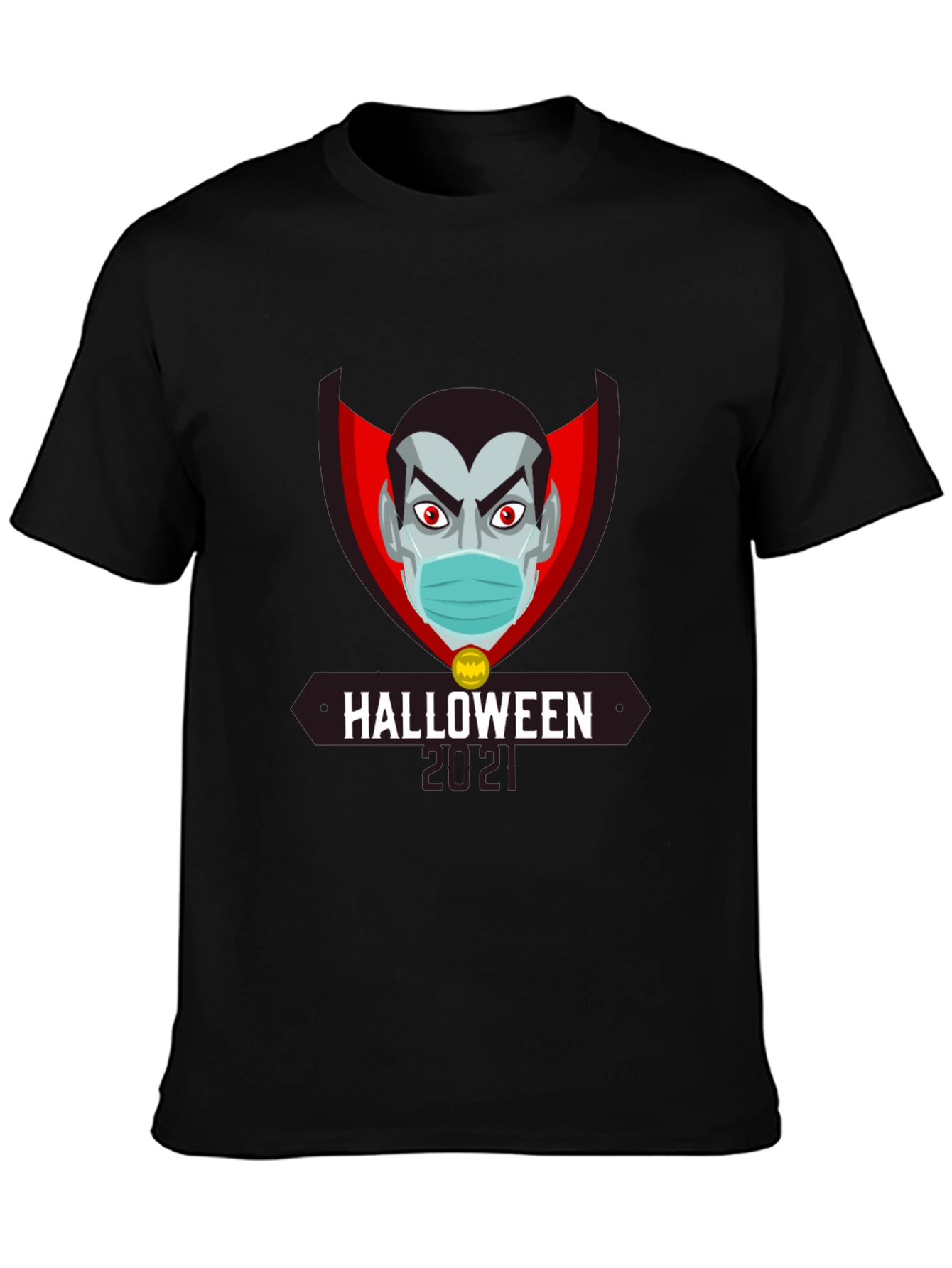 Halloween 2021 Vampire Mask T-Shirt