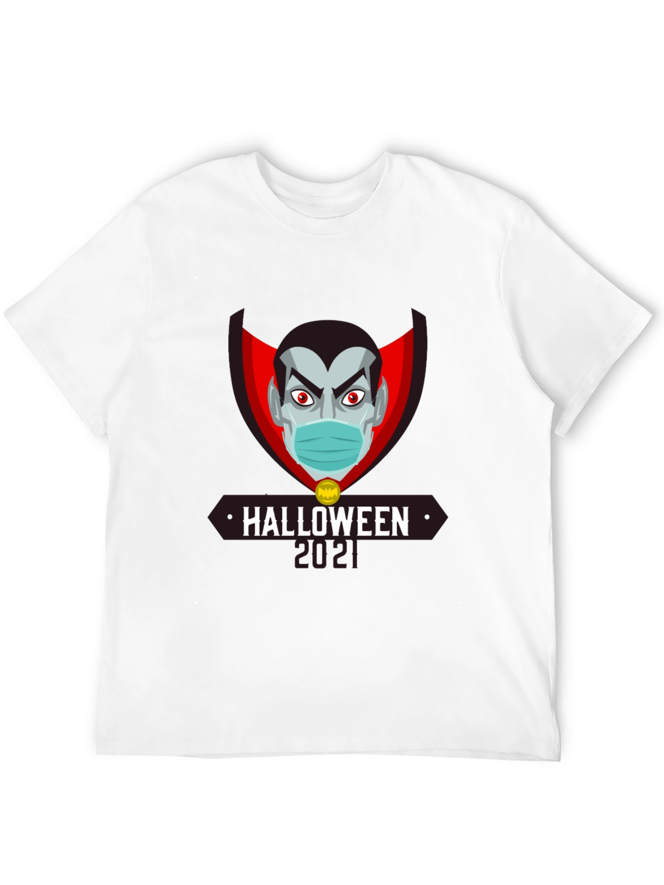 Halloween 2021 Vampire Mask T-Shirt