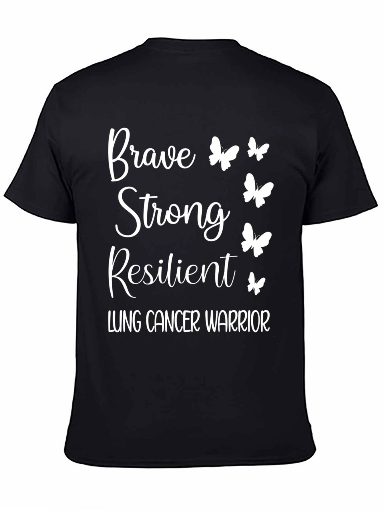 Brave Strong Resilient Lung Cancer Warrior T-Shirt