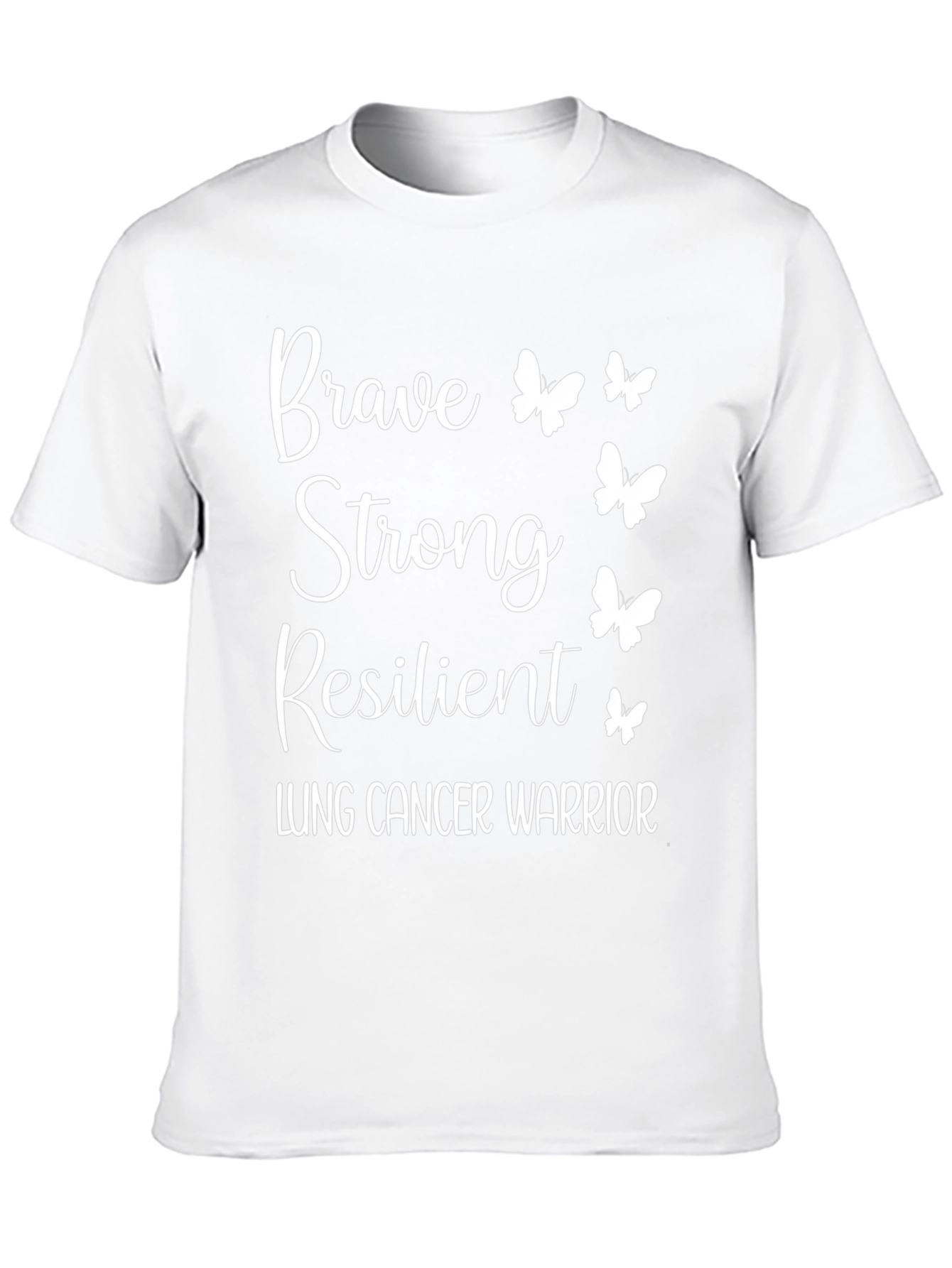 Brave Strong Resilient Lung Cancer Warrior T-Shirt