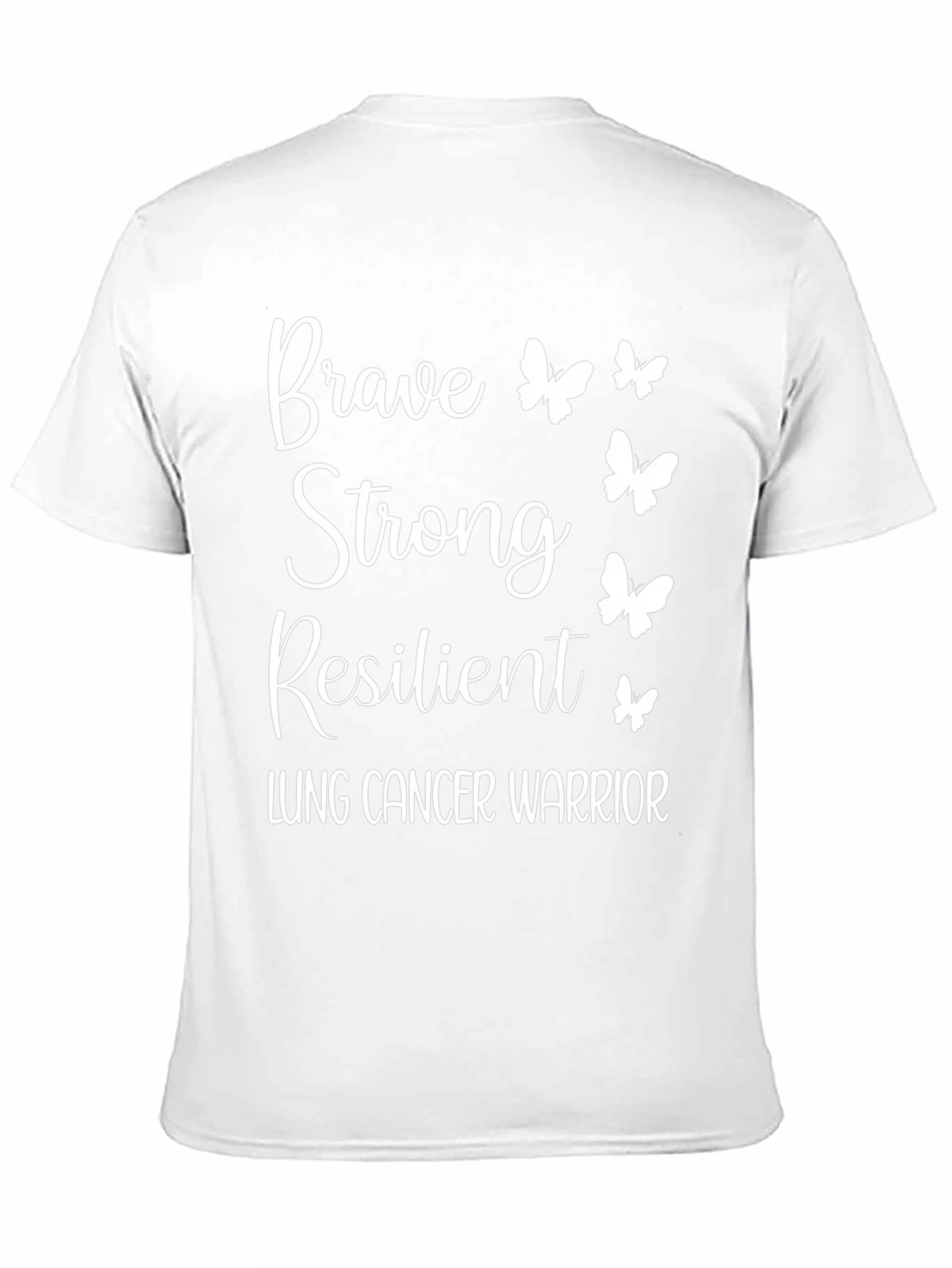 Brave Strong Resilient Lung Cancer Warrior T-Shirt