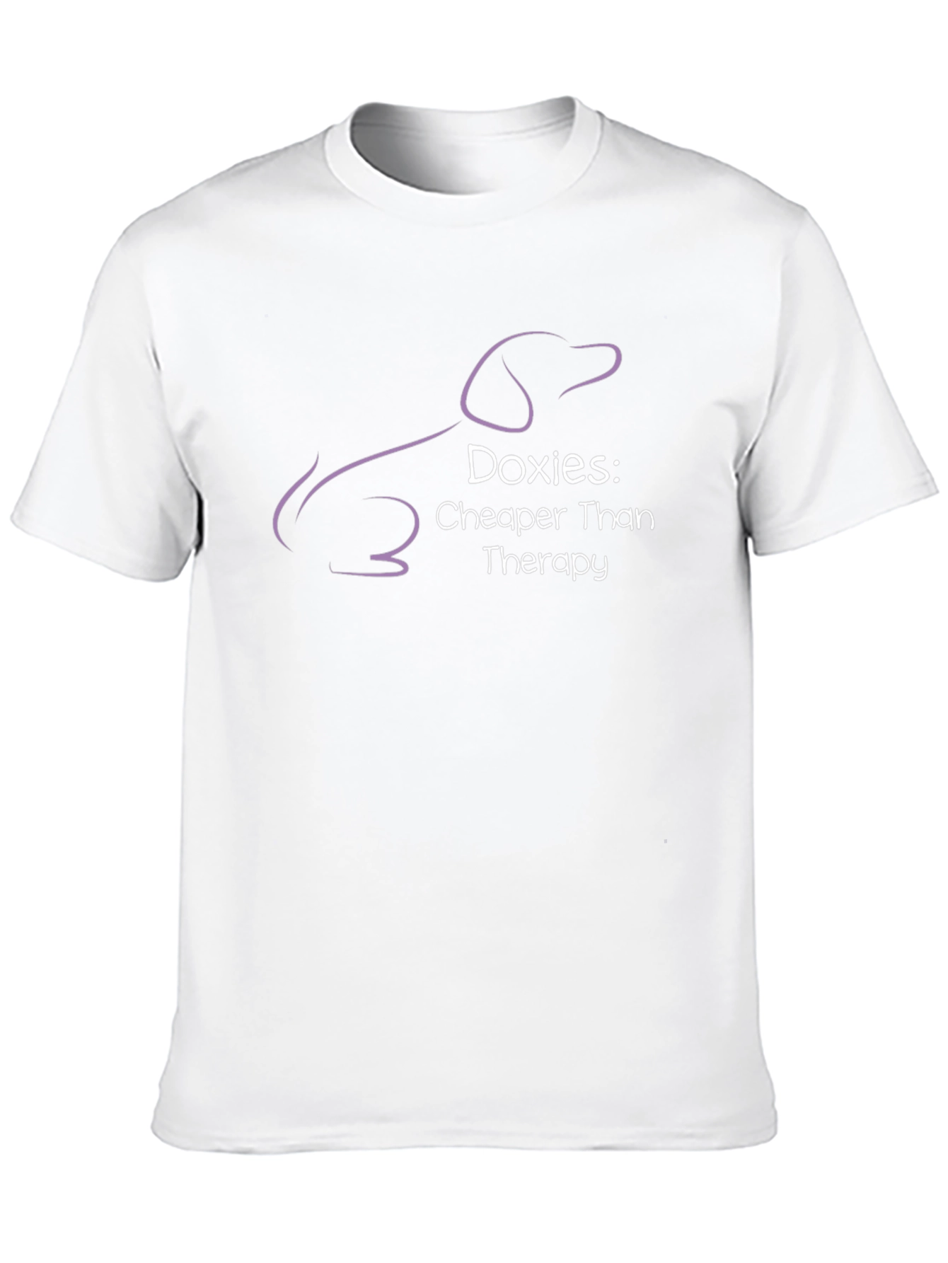 Doxies Cheaper Than Therapy Black T-Shirt
