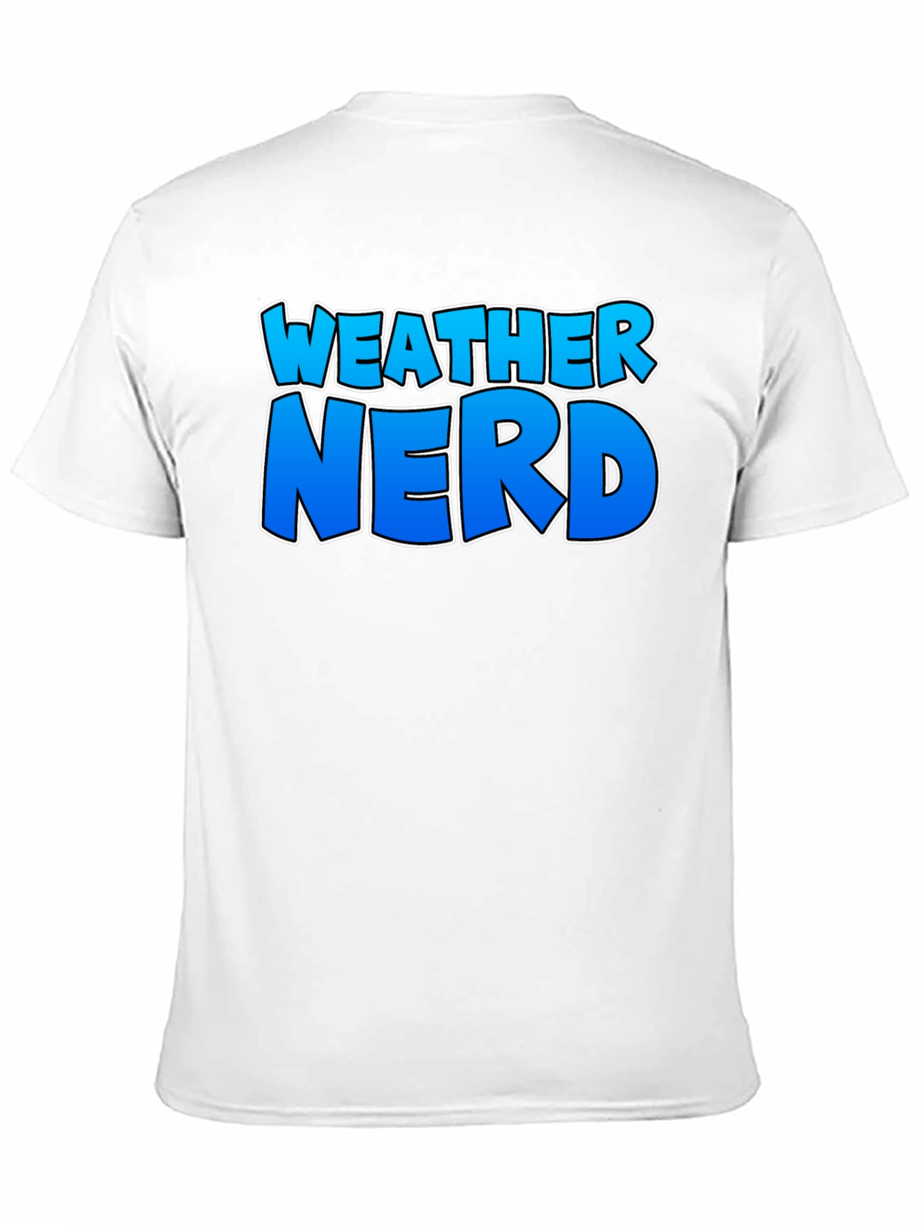 Weather Nerd Graphic Tee - Black Cotton Shirt
