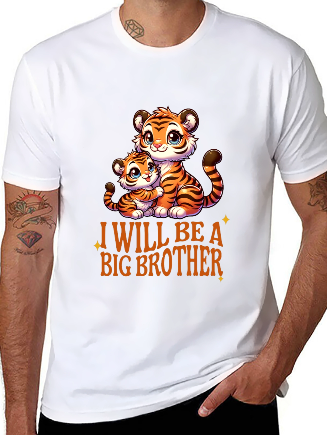 Big Brother Tiger Graphic Tee - Boys