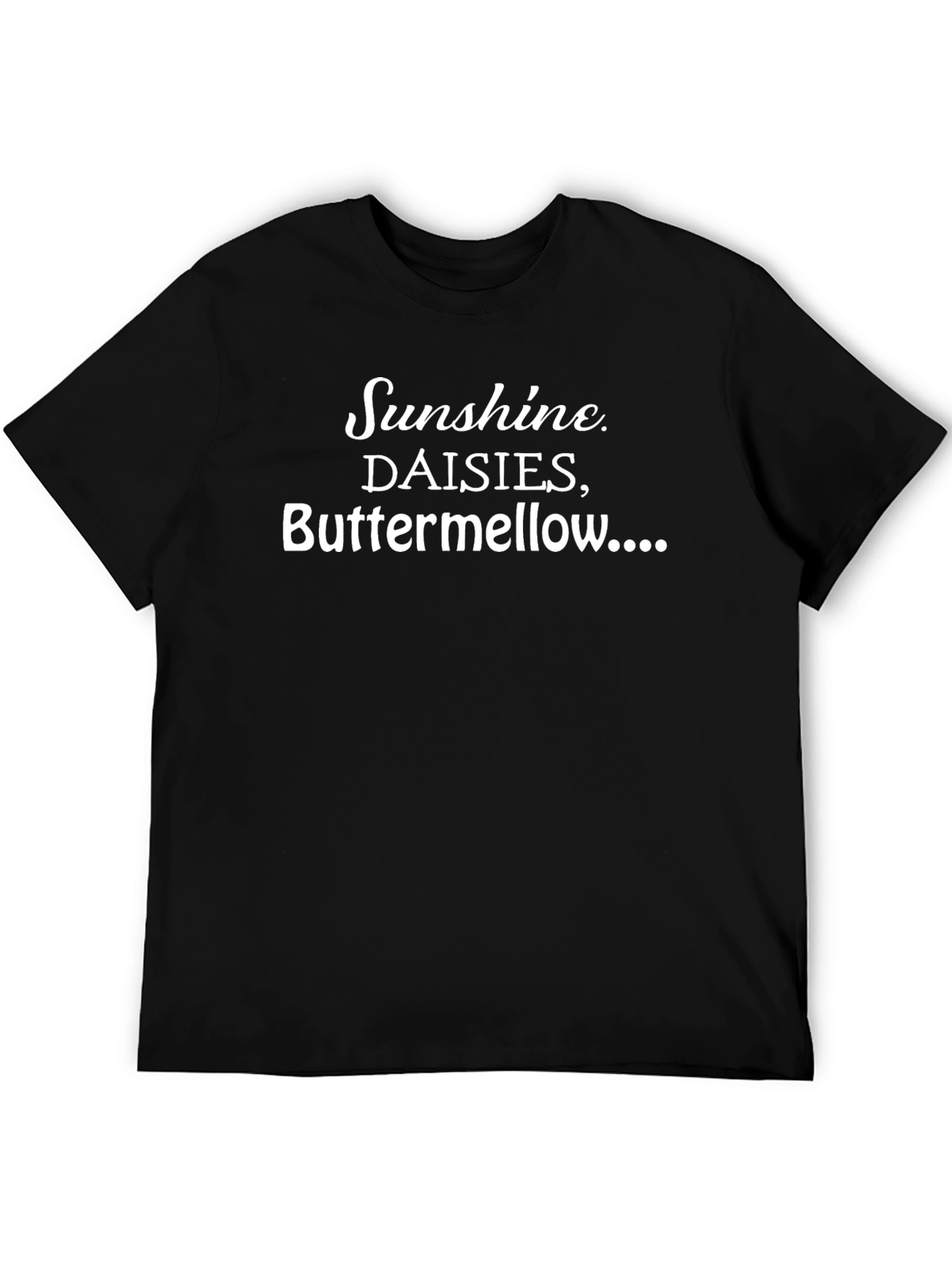 Sunshine Daisies Buttermellow Black Graphic Tee