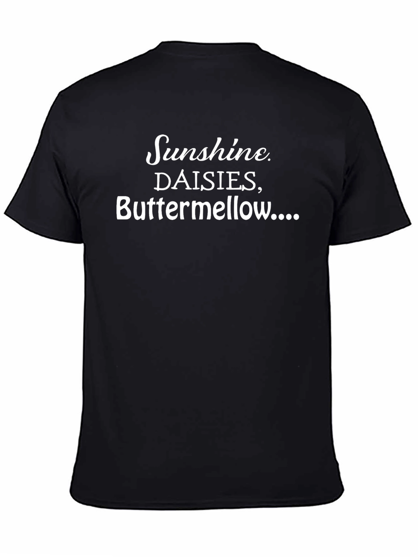 Sunshine Daisies Buttermellow Black Graphic Tee