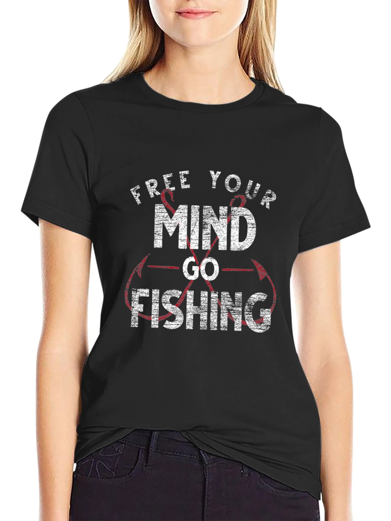 Free Your Mind Go Fishing Graphic Tee