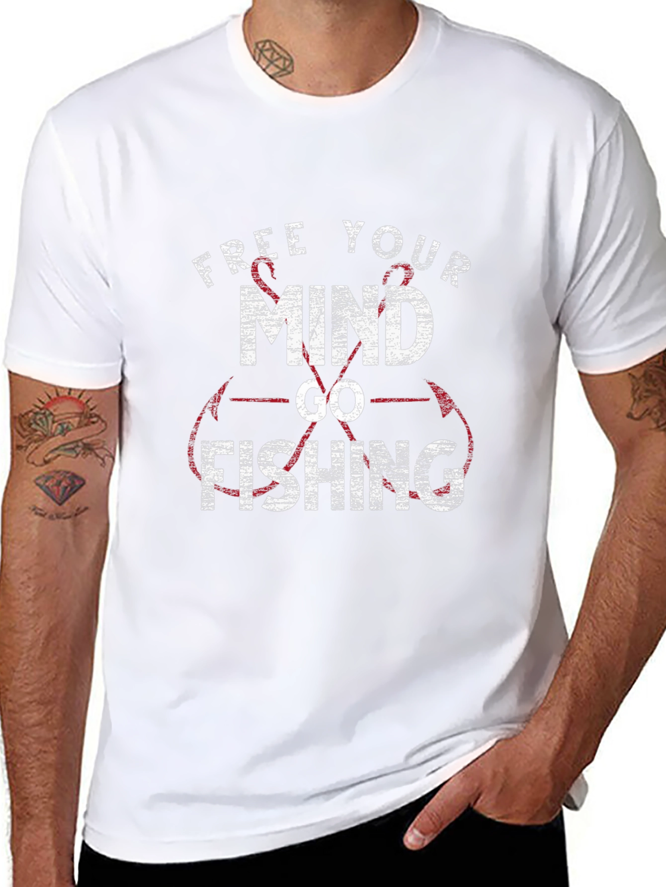 Free Your Mind Go Fishing Graphic Tee