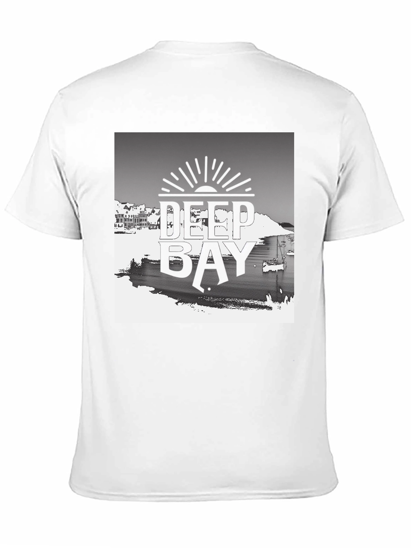 Deep Bay Graphic Tee - Stylish Black T-Shirt
