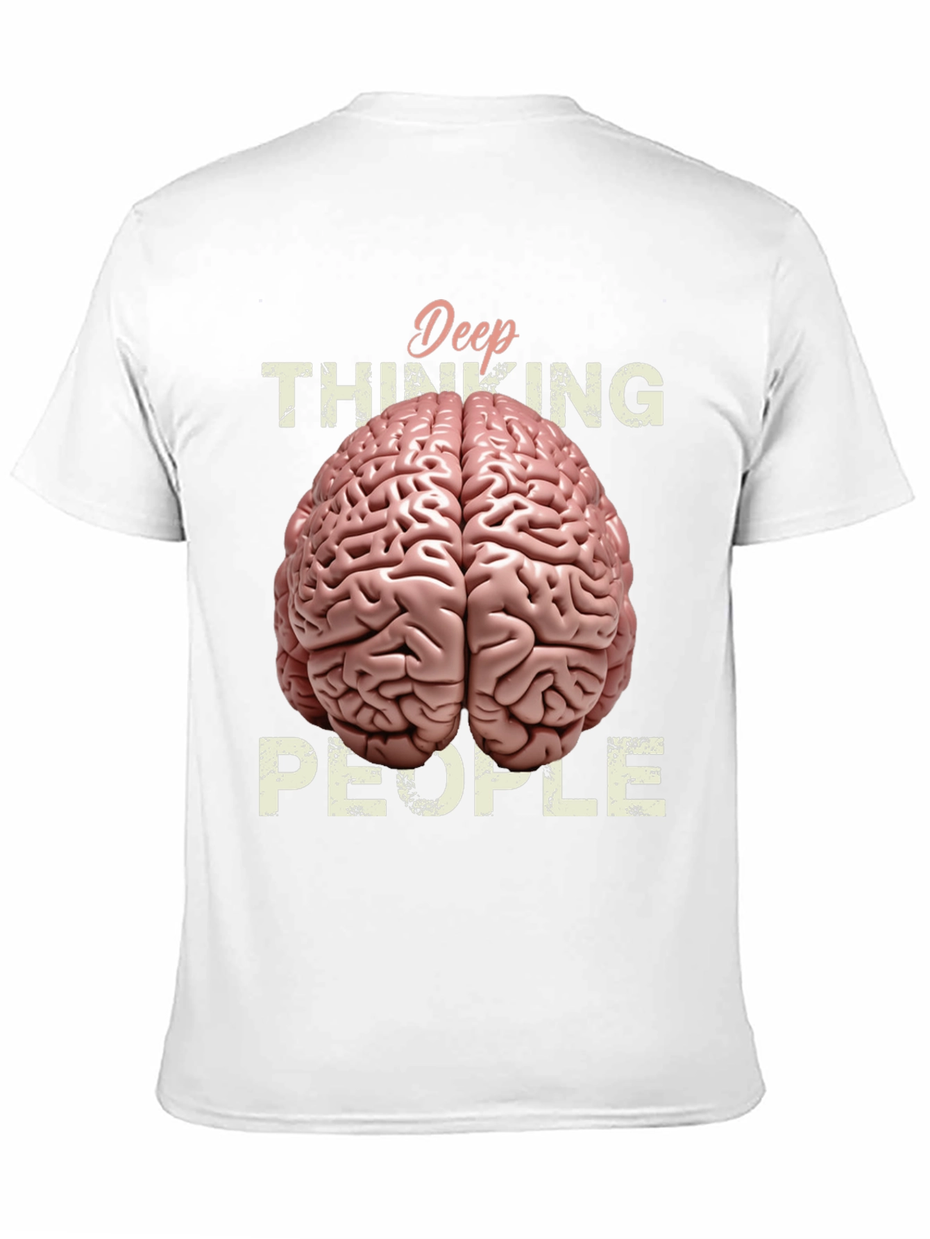 Deep Thinking Brain Graphic T-Shirt