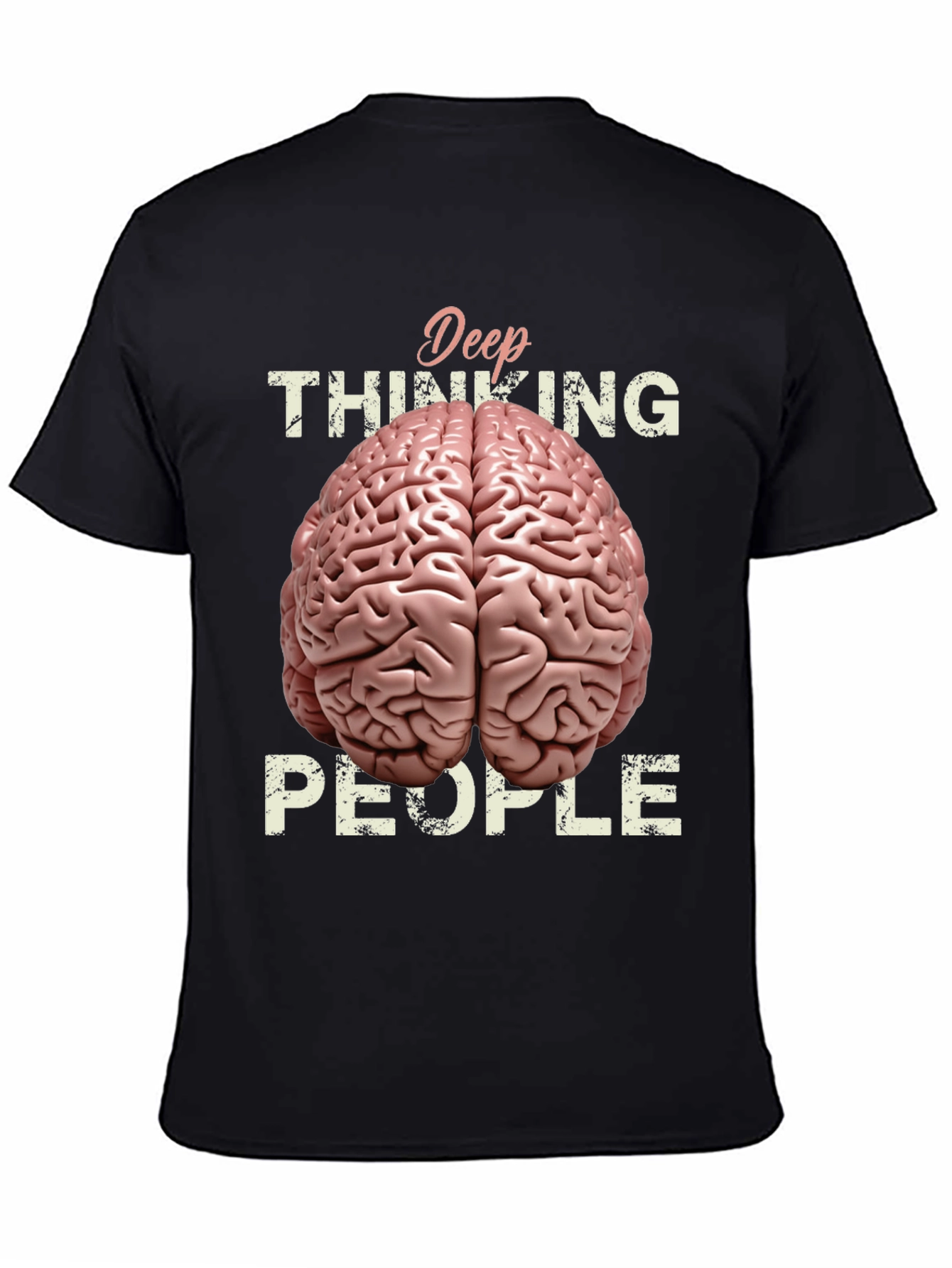 Deep Thinking Brain Graphic T-Shirt