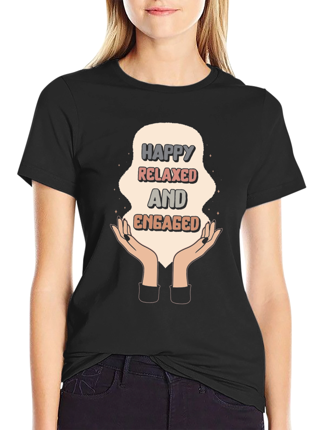 Happy Relaxed Engaged Graphic Tee - Unisex