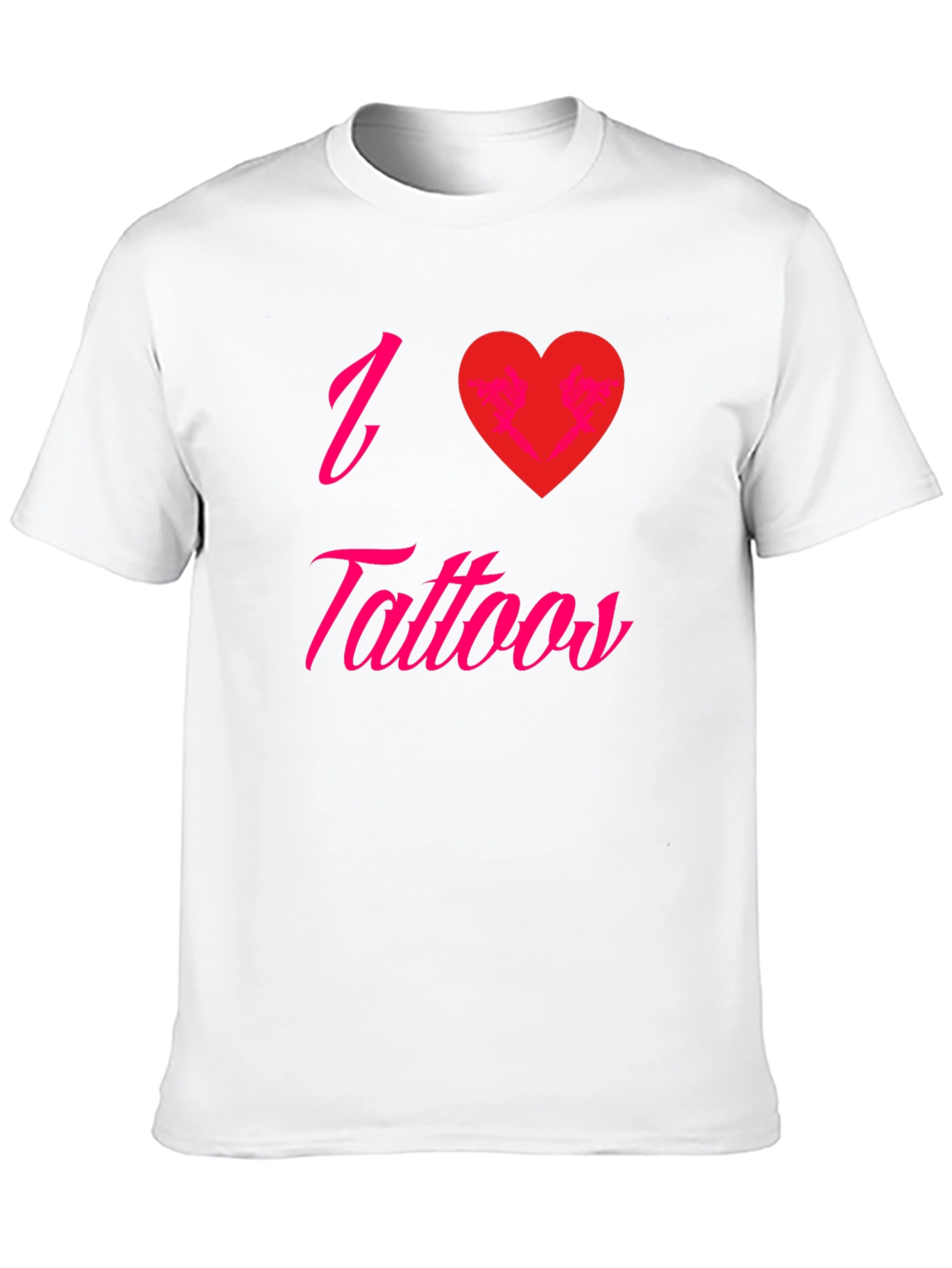 I Love Tattoos Graphic Tee - Black