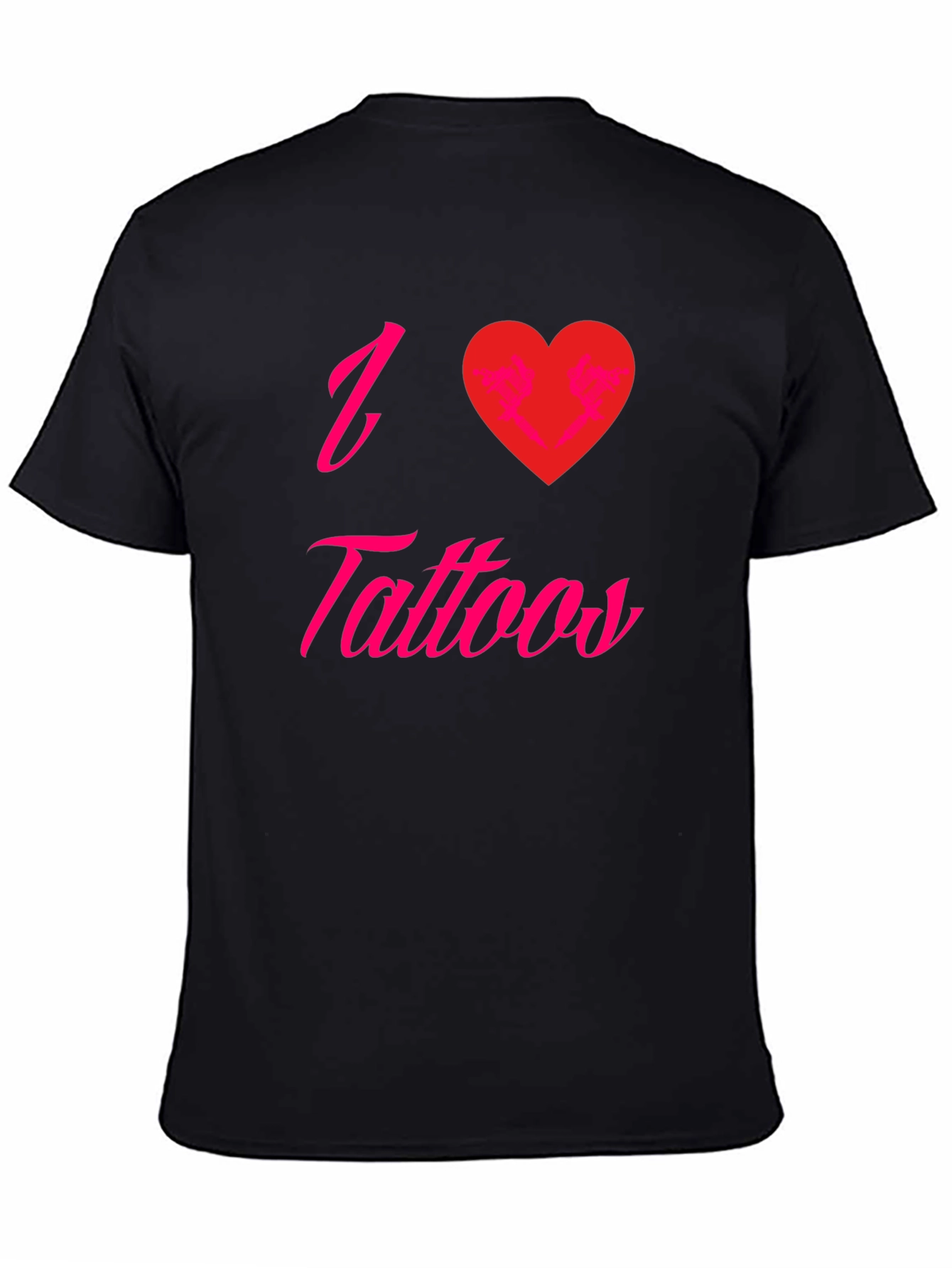 I Love Tattoos Graphic Tee - Black