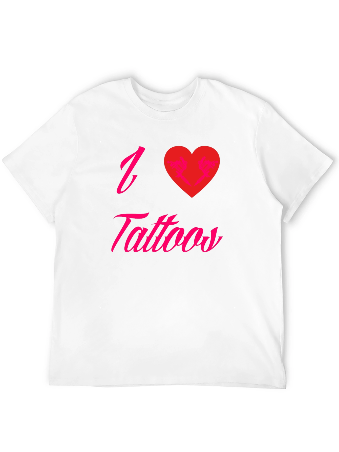 I Love Tattoos Graphic Tee - Black