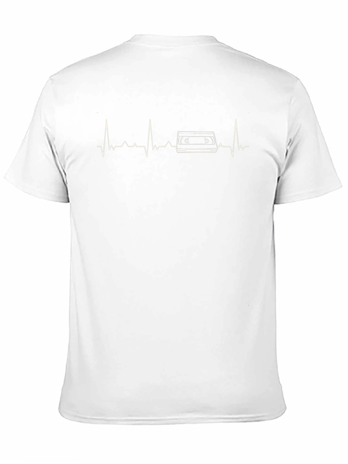 Retro Vibe Tee: Cassette Tape Heartbeat Graphic T-Shirt