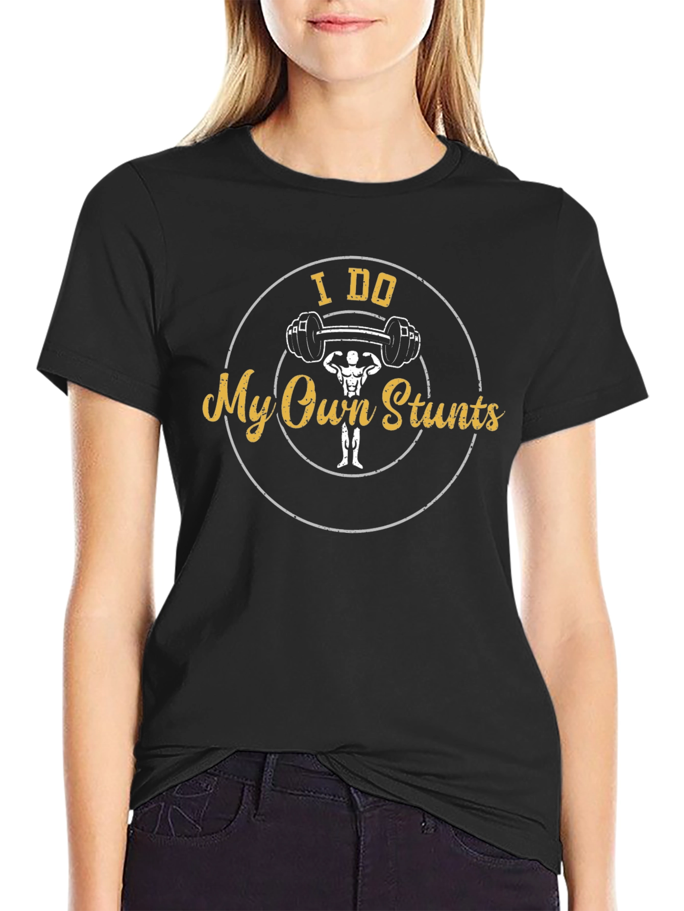 I Do My Own Stunts Gym T-Shirt