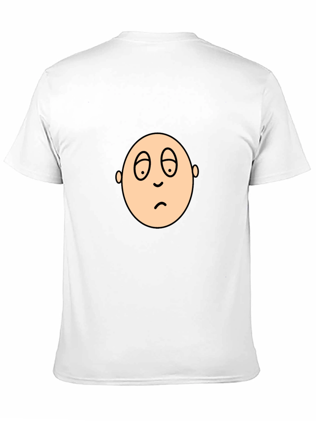 Sad Face Graphic Black T-Shirt